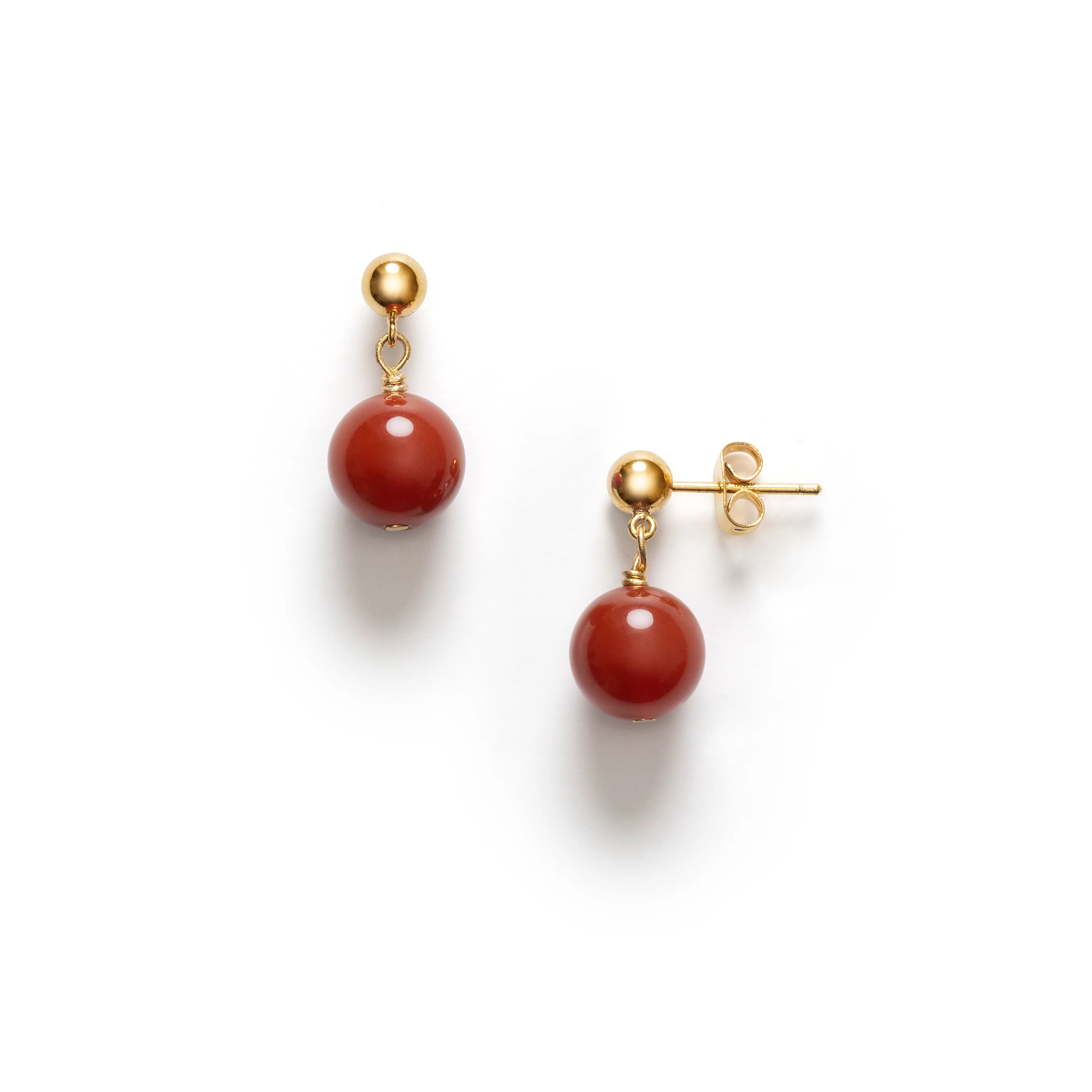 Anni Lu Float Earrings Red Jade