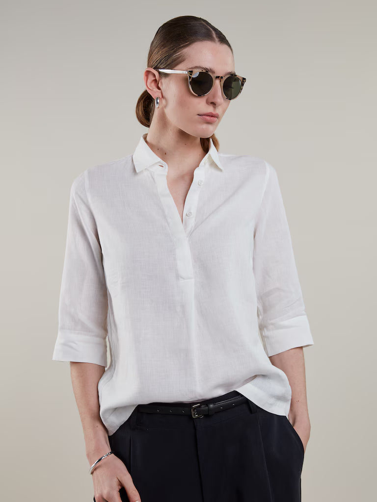 Stenströms Stella Shirt Popover White