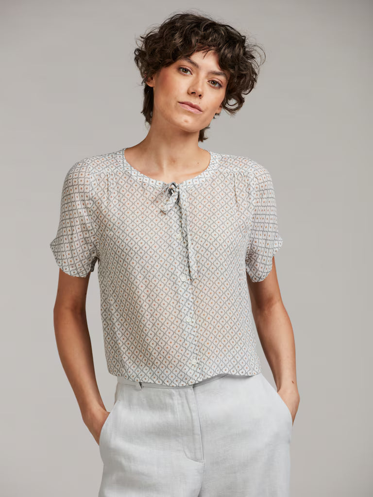 Stenströms Lilo Blouse White Pattern