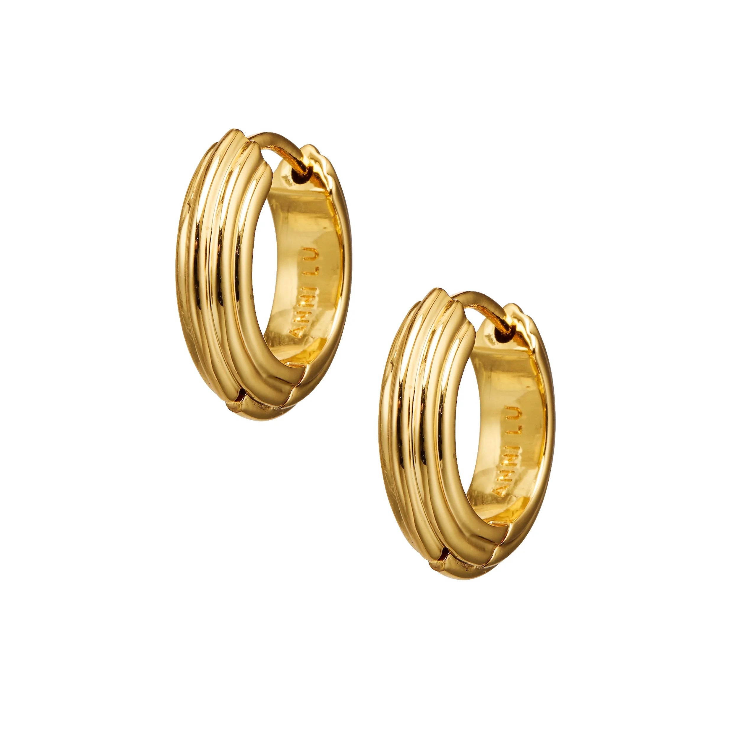 ANNI LU GOLDEN DECO HOOPS PETIT