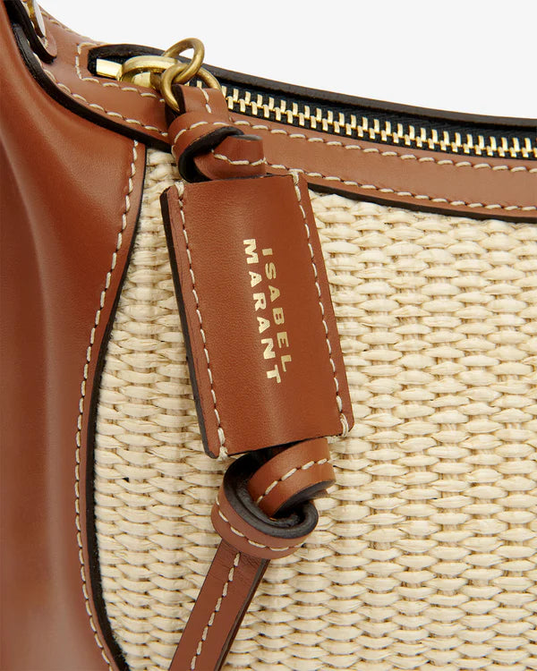 Isabel Marant Oskan Moon Shoulder Bag Natural/Cognac