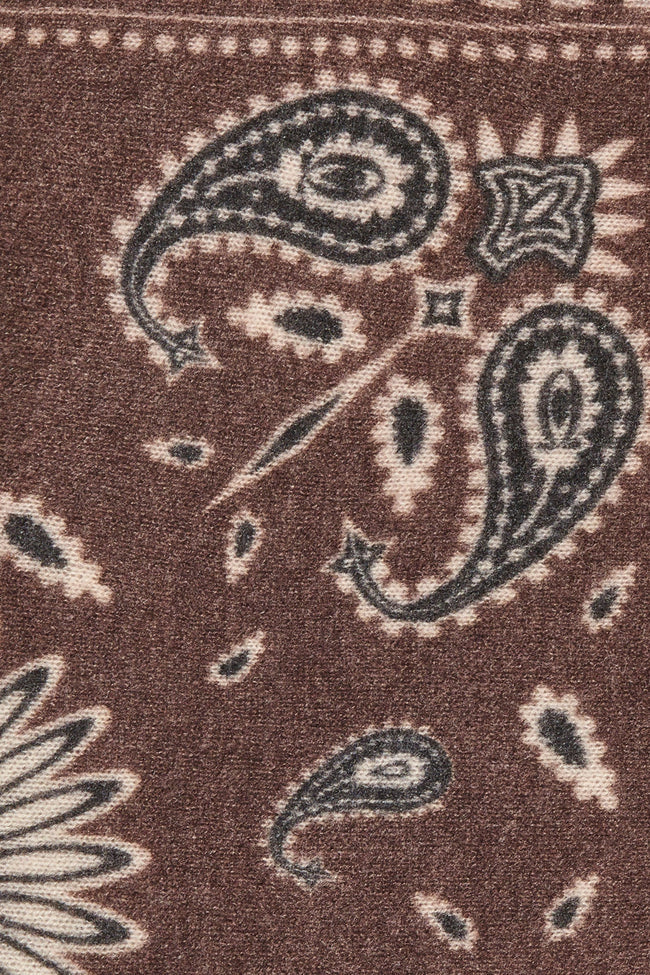 Purschoen Bandana Scarf Paisley Bloom Testa Moro Natural 60 x 60 cm