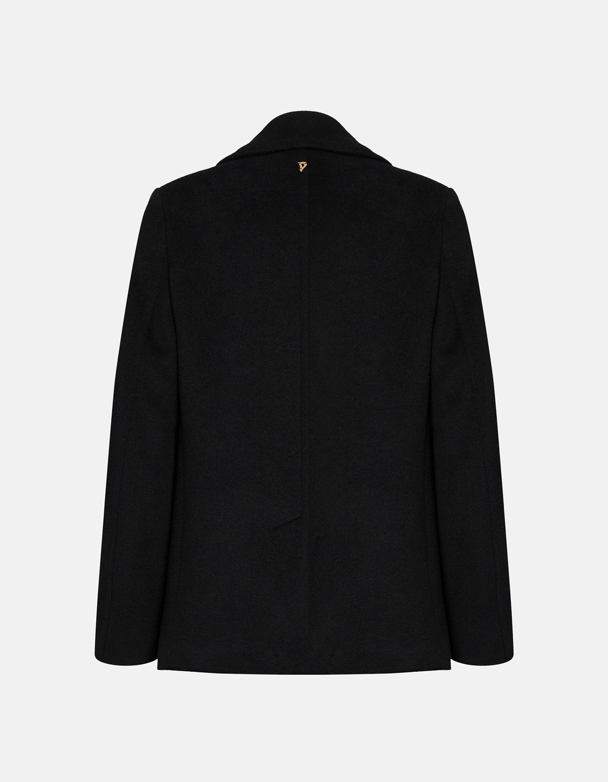 Dondup Double-Breasted Regular-Fit Peacoat Black