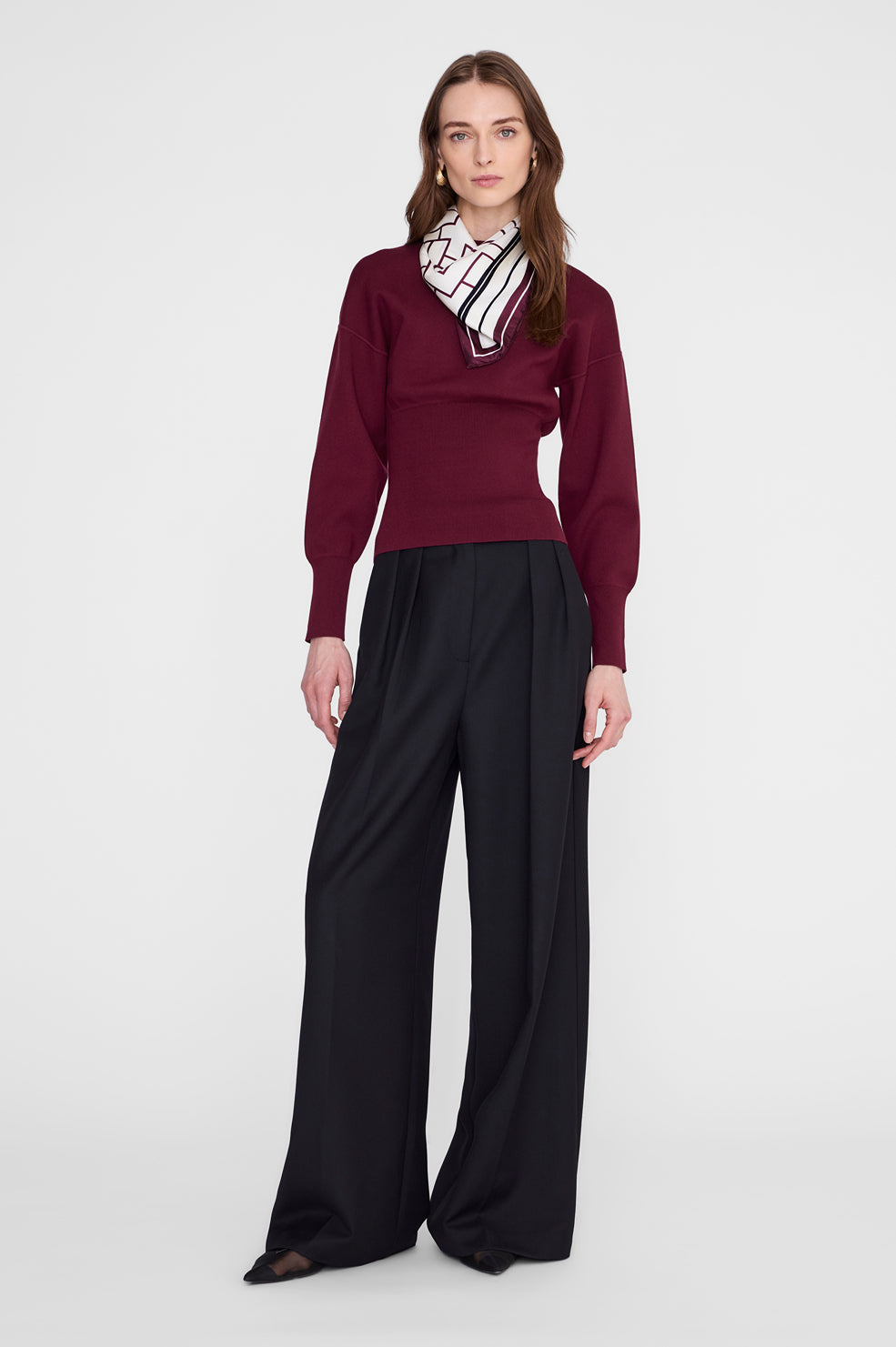 Anine Bing York Scarf Fig