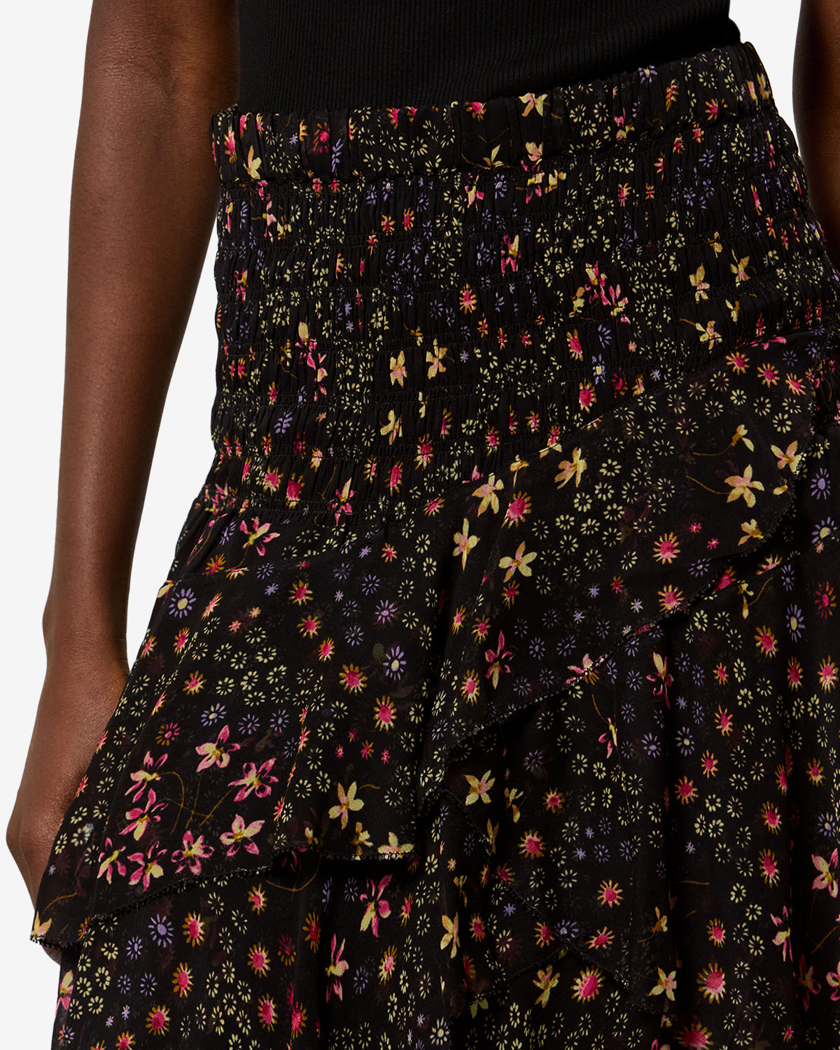 Isabel Marant Brigitte Skirt Black & Ecru