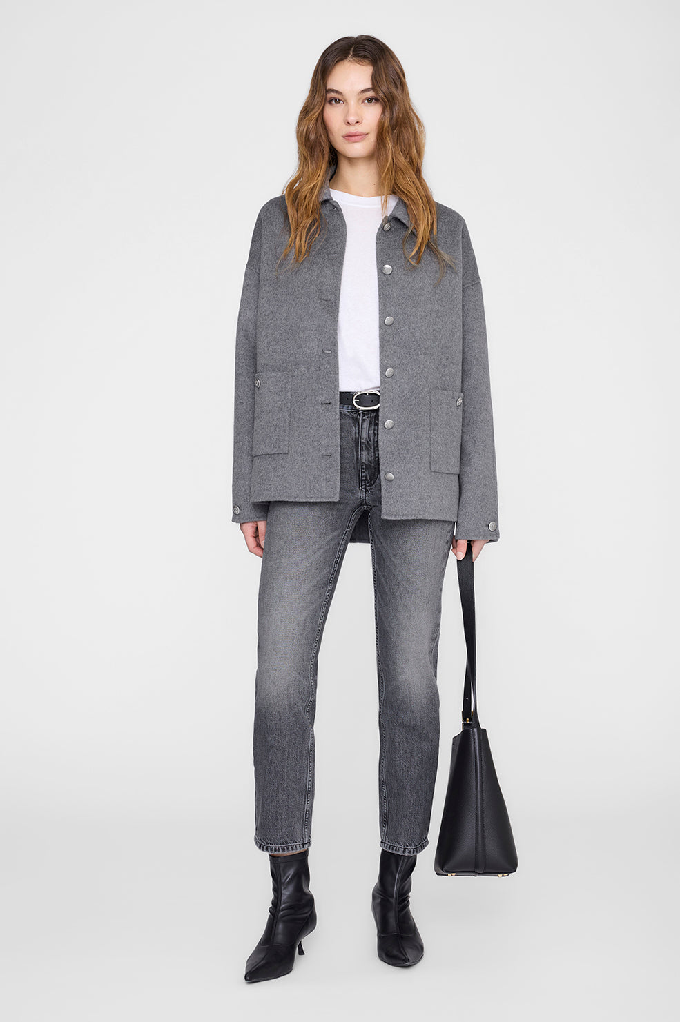 Anine Bing Luca  Jacket Heather Grey