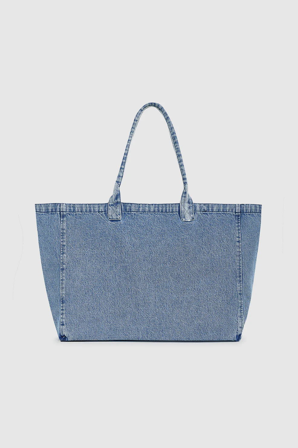 Anine Bing Leo Denim Tote - Shadow Blue