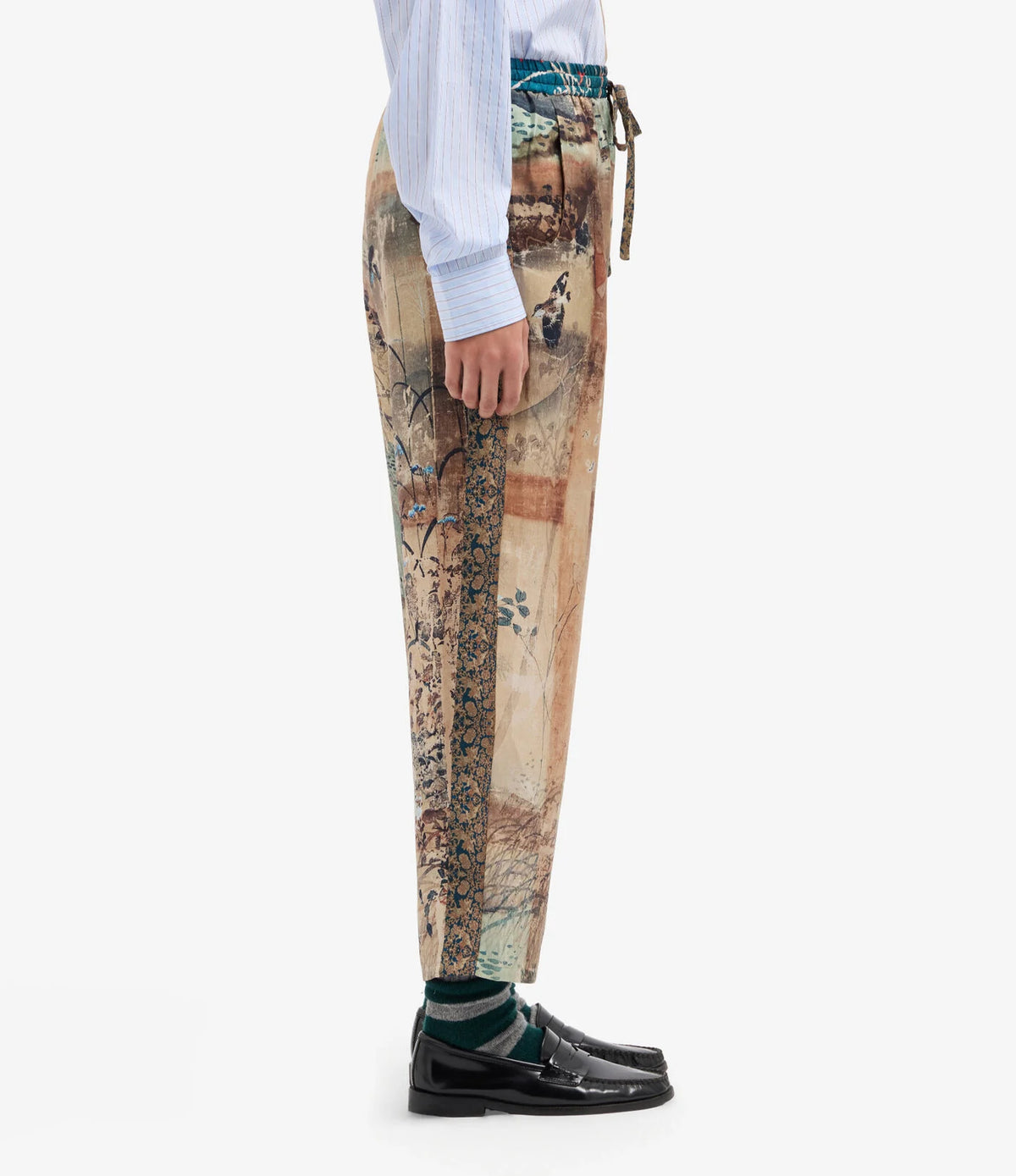 Pierre-Louis Mascia ALOE Trousers Silk Giardino Antico