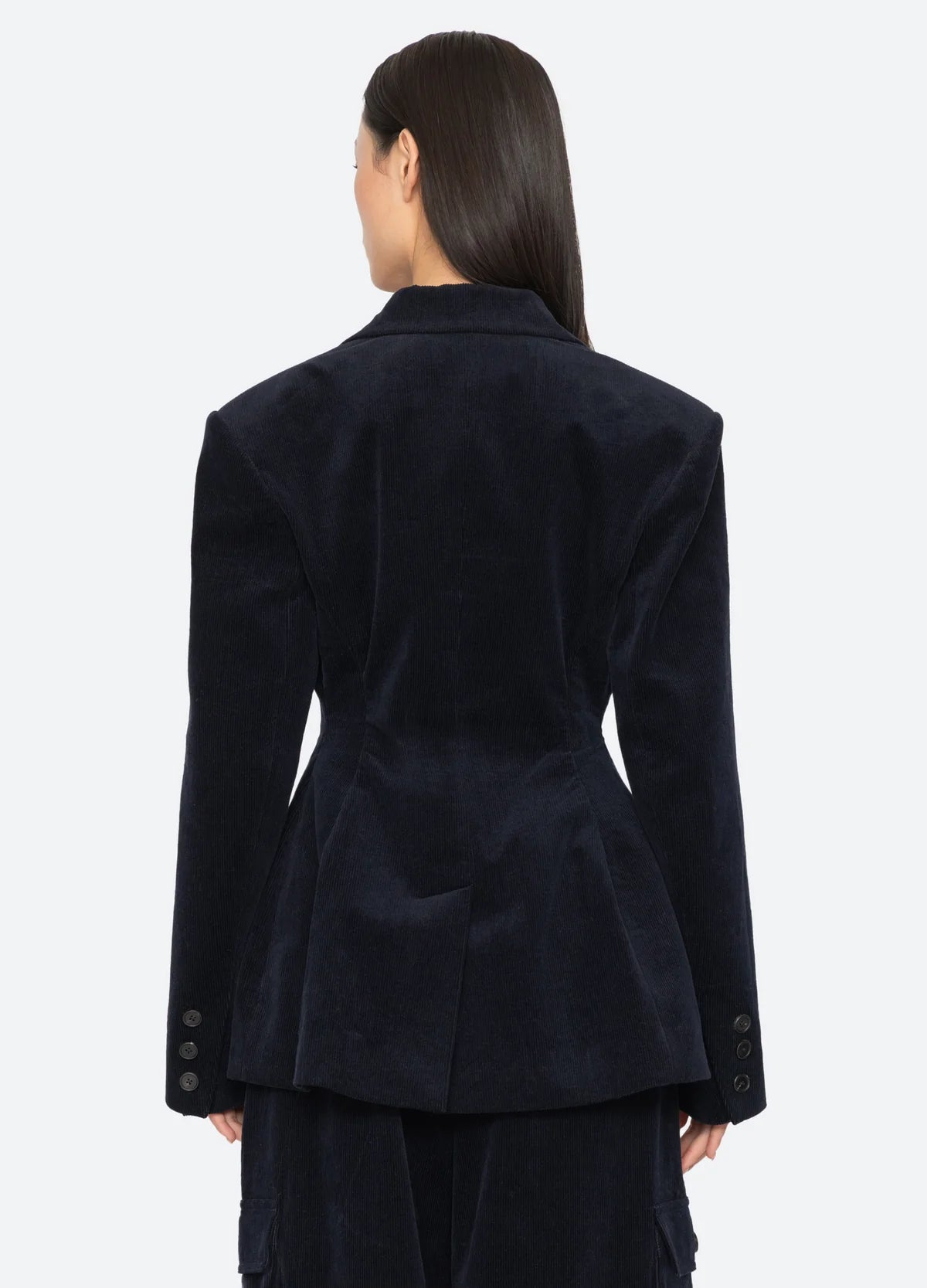 Sea New York Garret Corduroy Blazer Navy