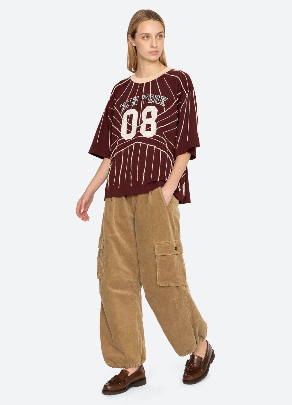 Sea New York Garret Corduroy Pant Khaki