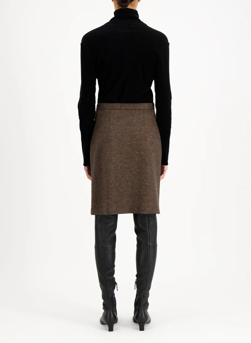Harris Wharf Pleated Skirt Donegal