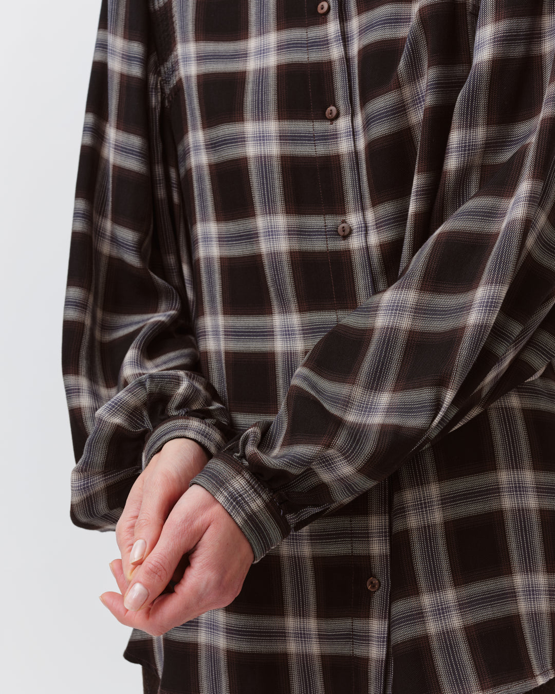 Diega Camoa Shirt Black/Chocolate/Ecru