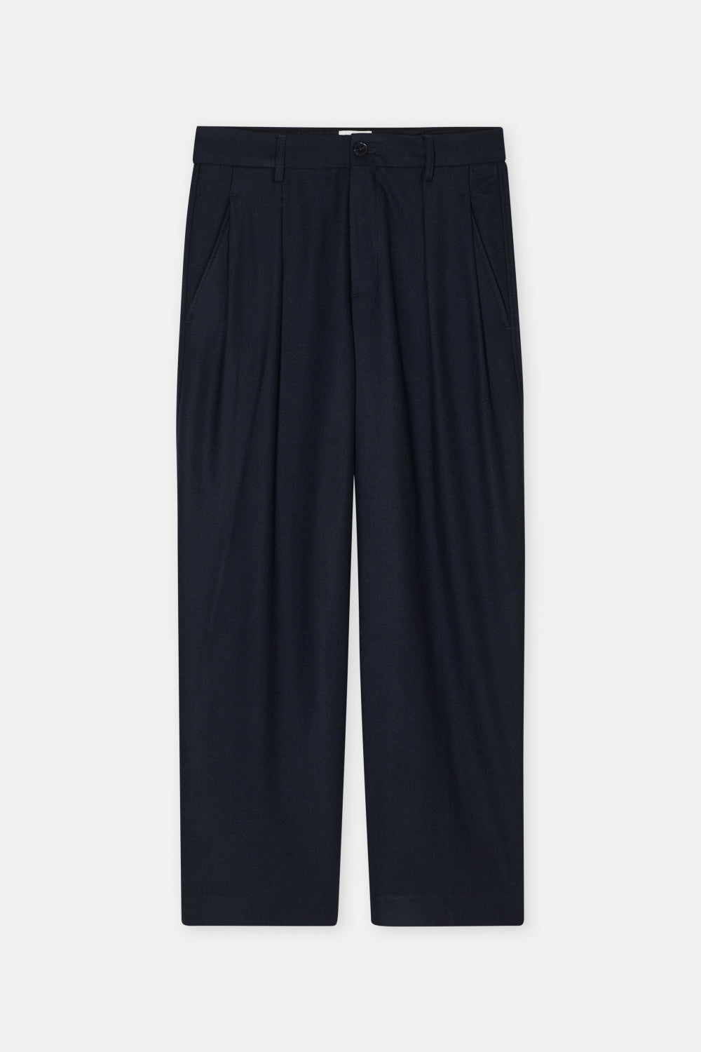CLOSED RUTHY RELAXED PANTS STRETCH FLANNEL DARK NIGHT