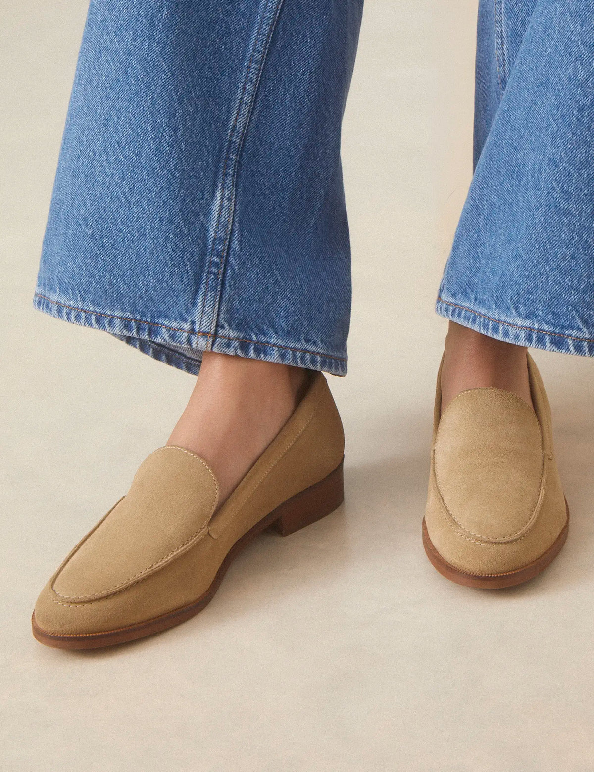 Rivecour Moccasin no 154 Suede Taupe