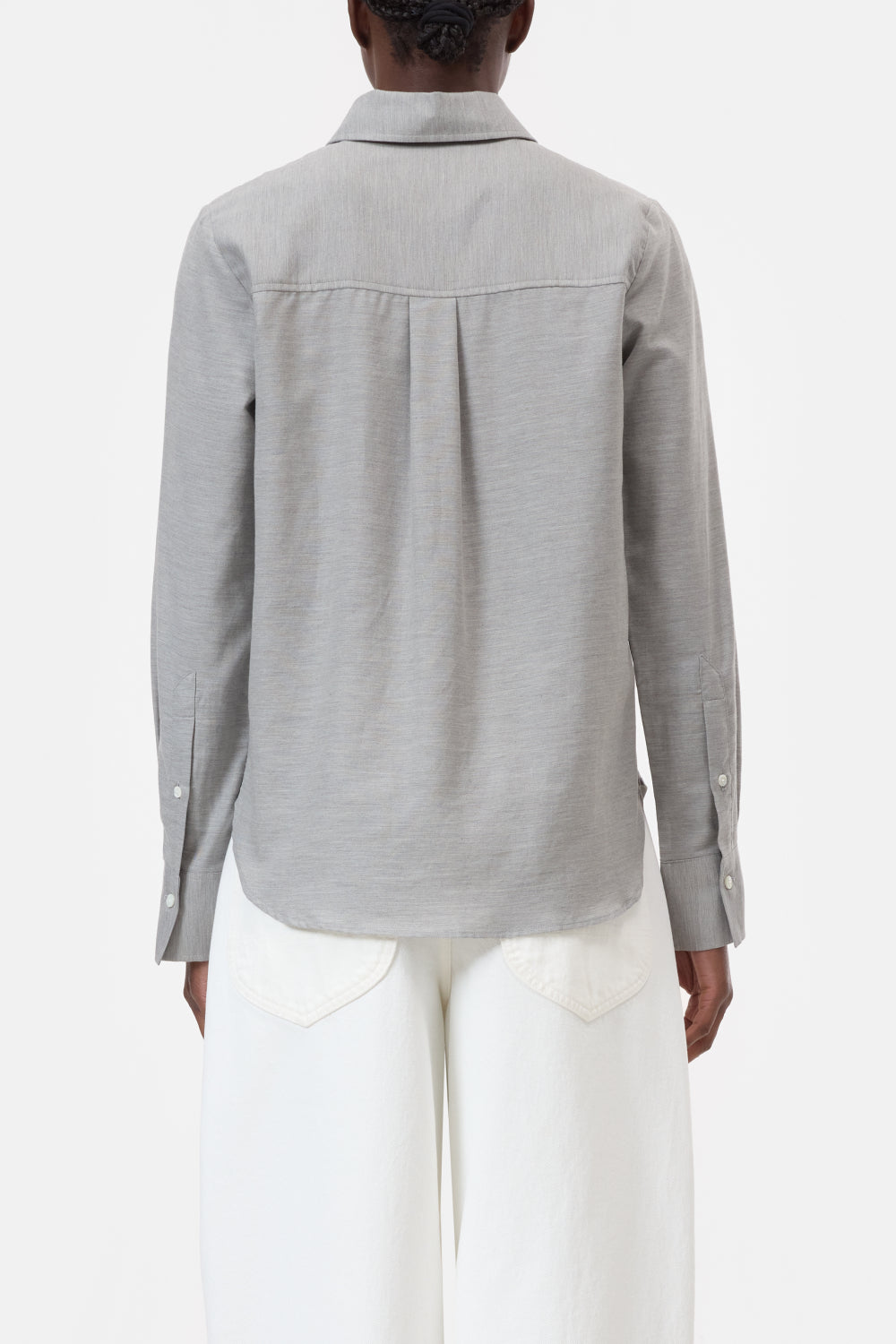CLOSED CLASSIC SHIRT LIGHT GREY MELANGE