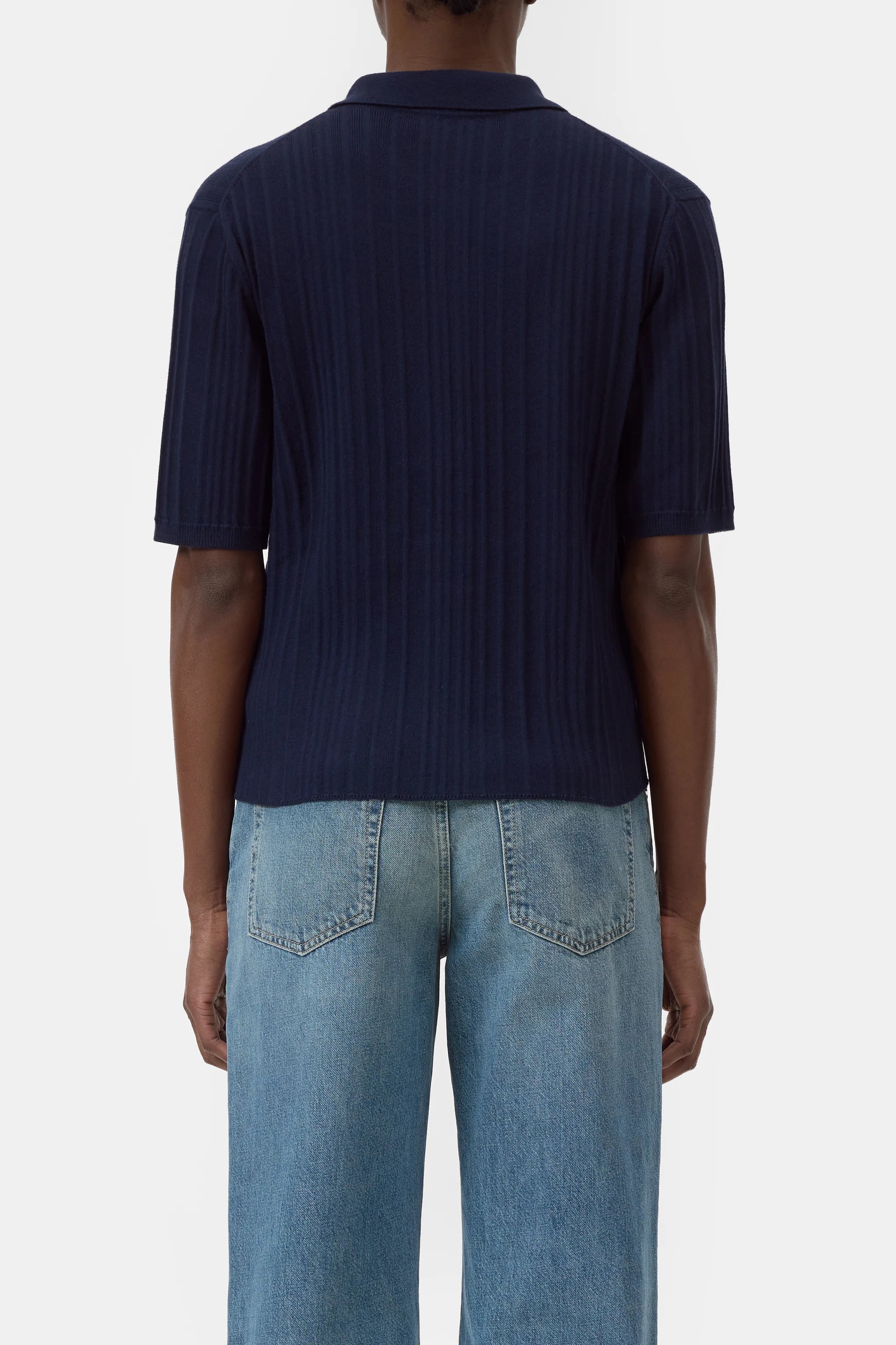 CLOSED SHORT SLEEVE POLO NAVY