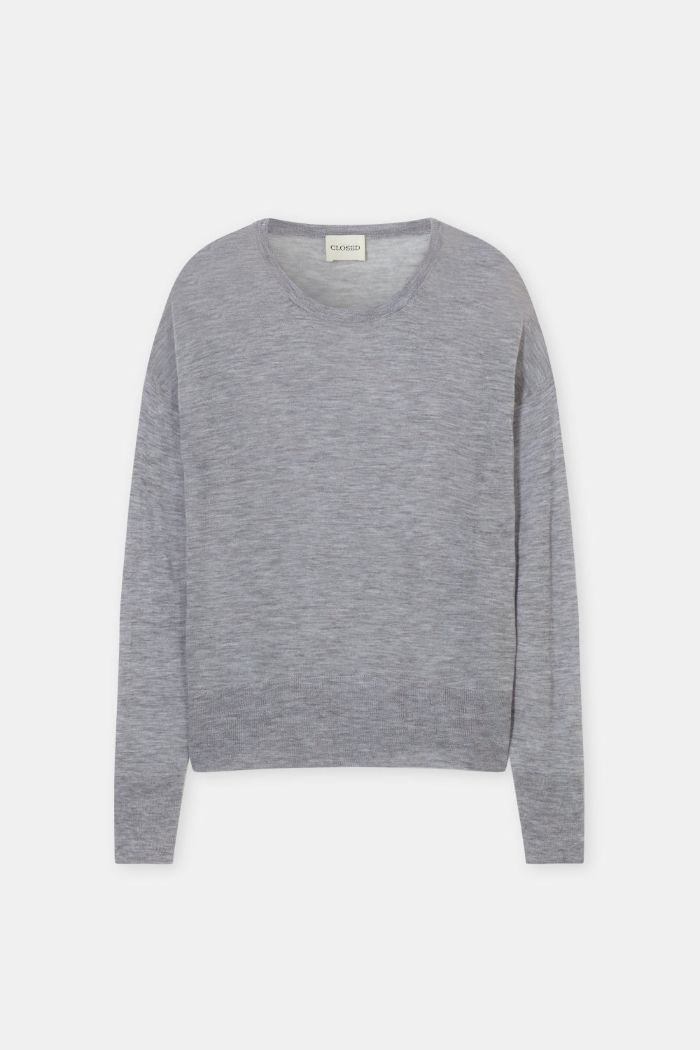 Closed Crew Neck Long Sleeve Pullover