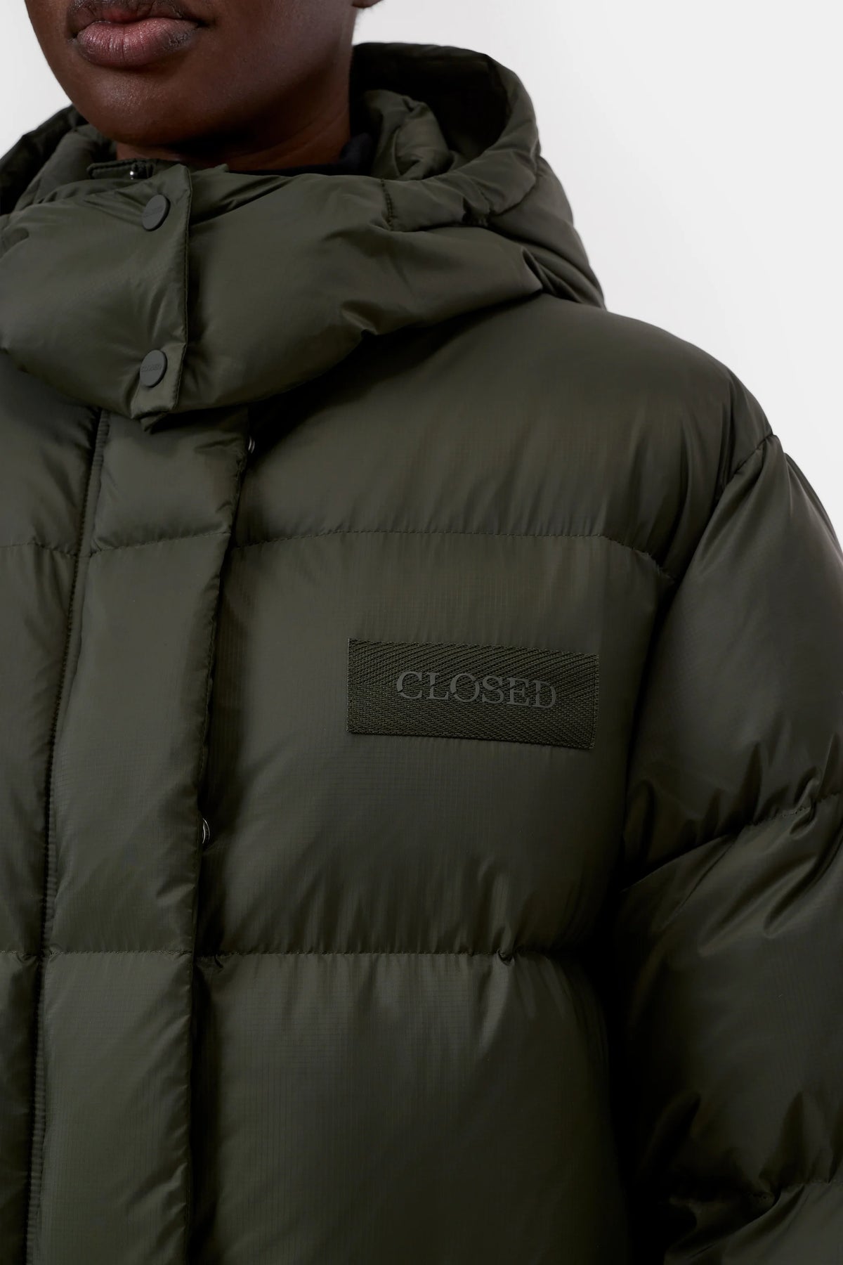 CLOSED PUFFER-PARKA JUNIPER GREEN