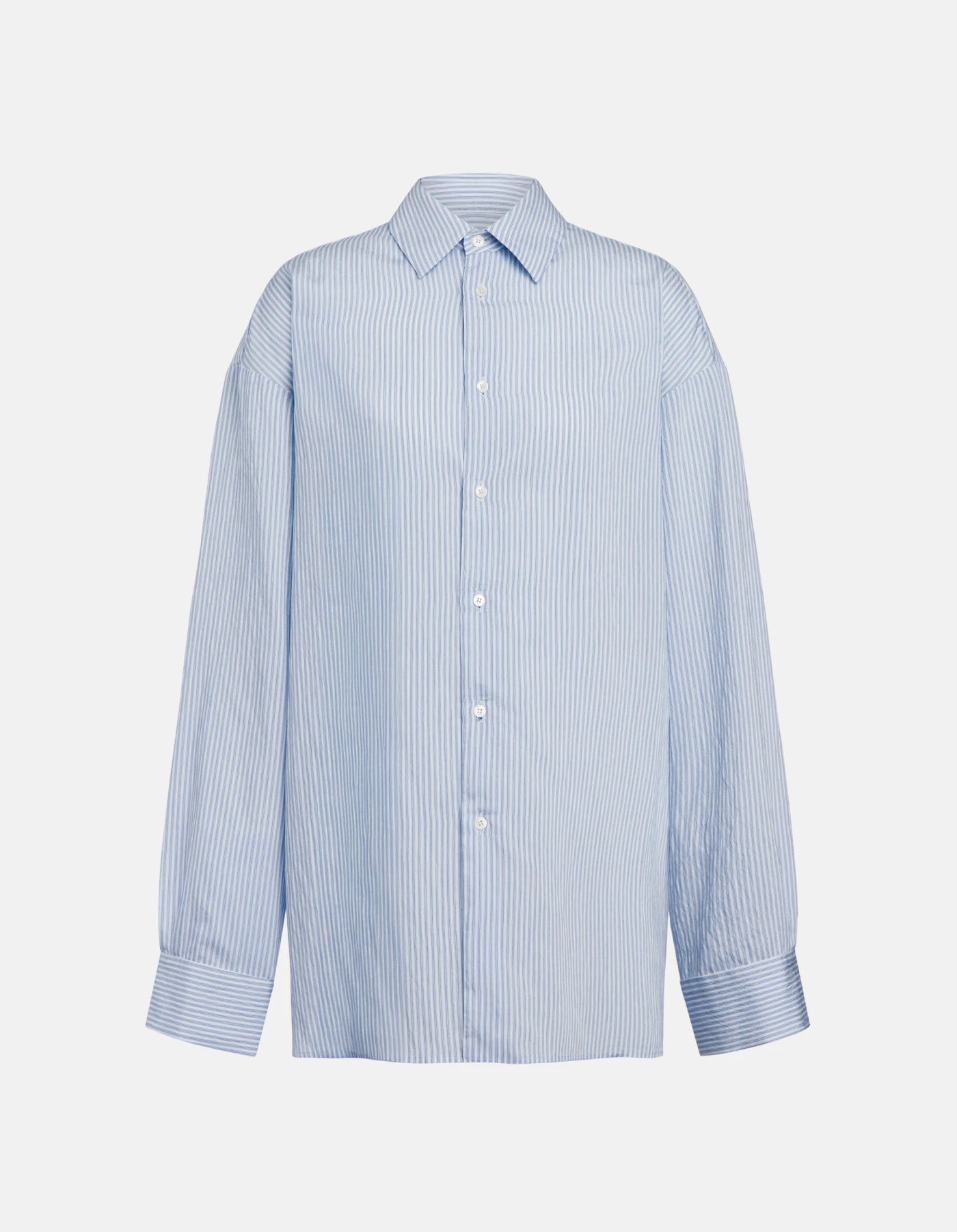 Dondup Shirt Blue and White Stripe