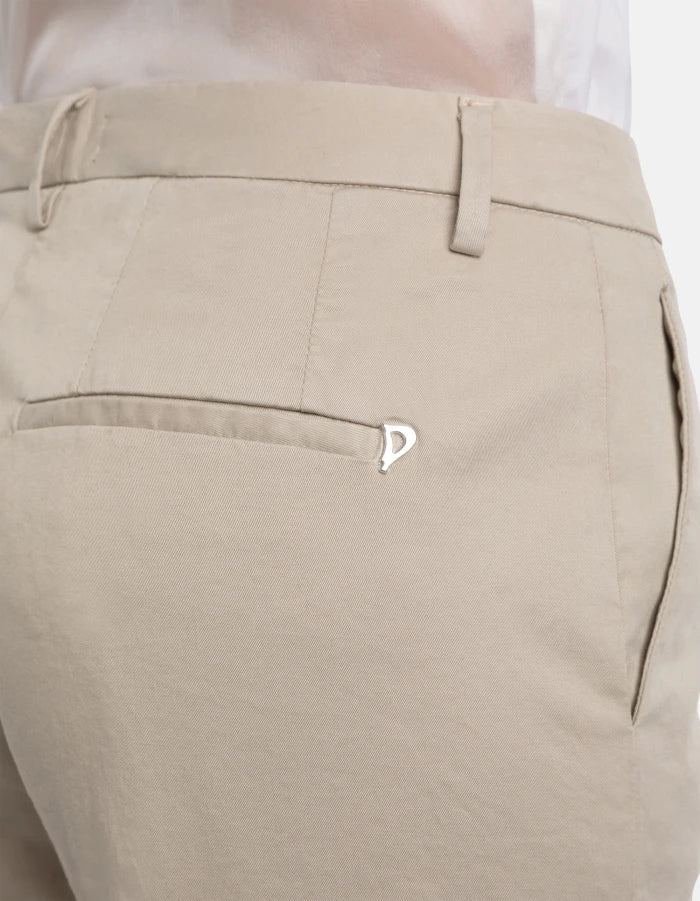 Dondup Janice Wide-Leg Trousers in Compact Gabardine