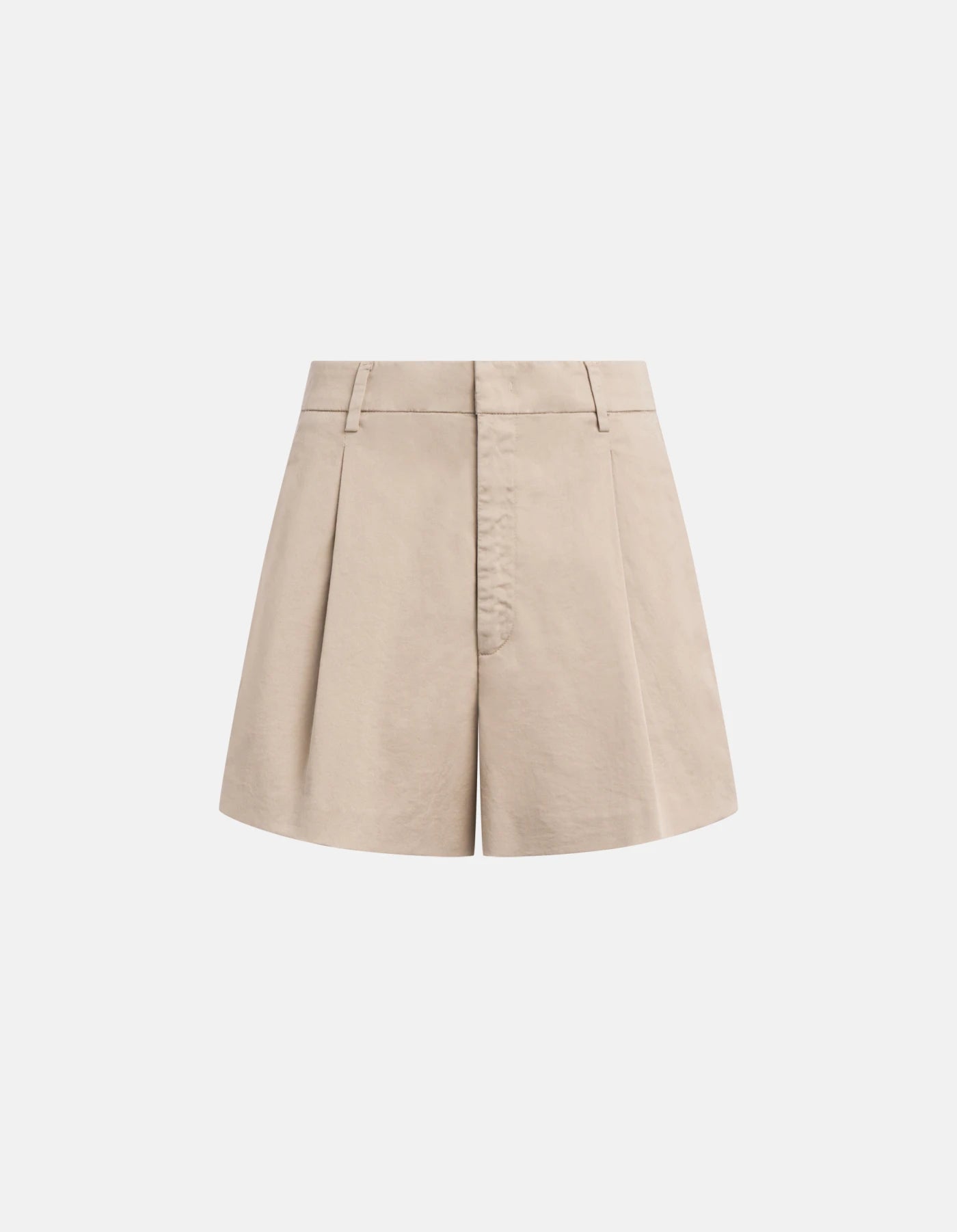 Dondup Lori Loose-Fit Shorts Cotton Garbardine Sand
