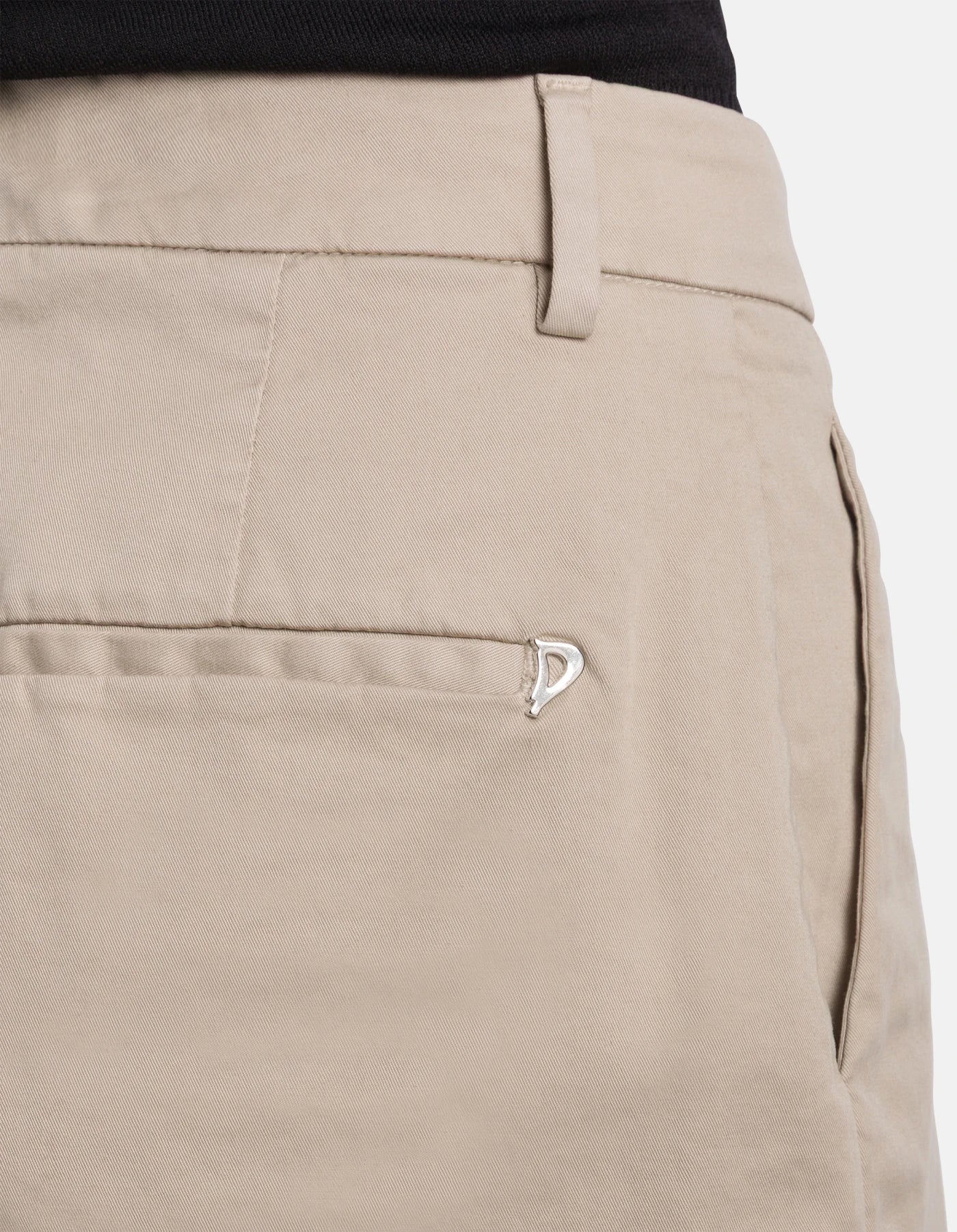 Dondup Lori Loose-Fit Shorts Cotton Garbardine Sand