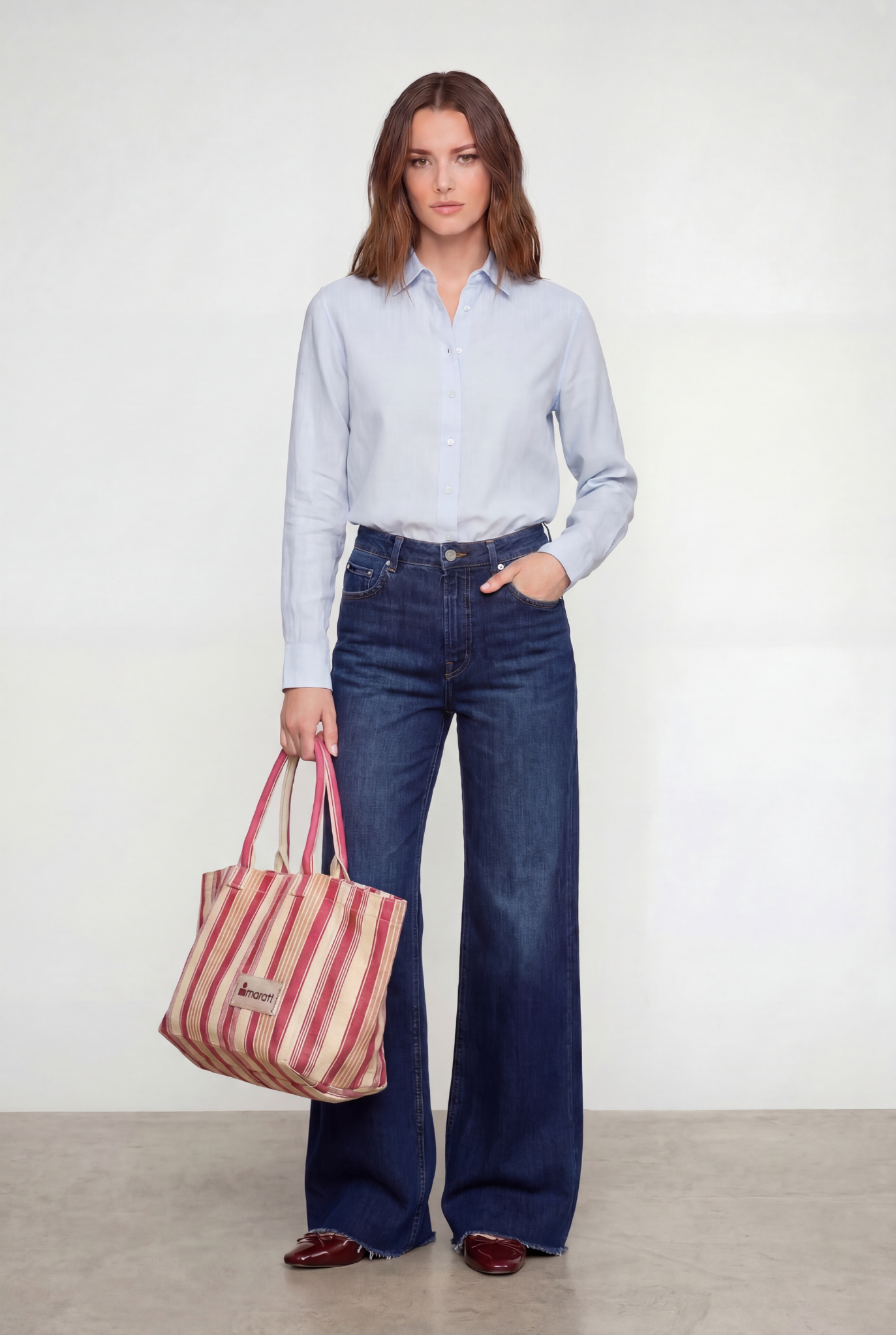 Stenströms Siri Linen Shirt Light Blue