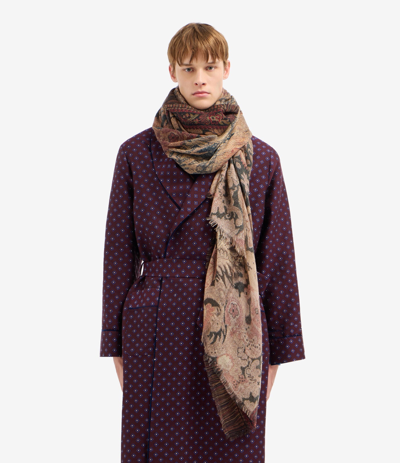 Pierre-Louis Mascia EUCLIDEX Shawl Scarf Cashmere 135x195