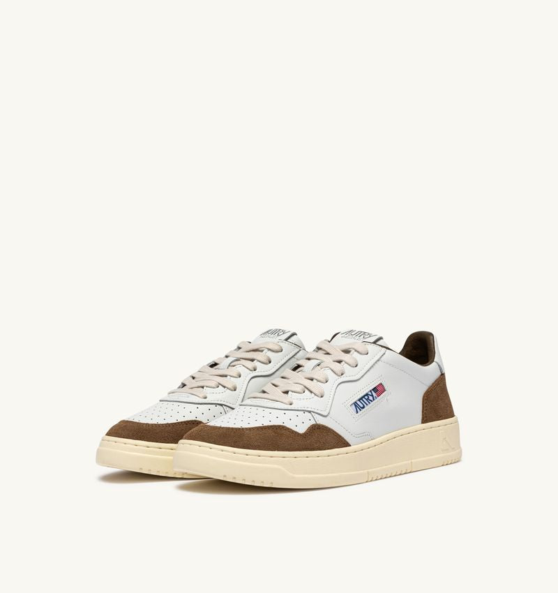 AUTRY MEDALIST LOW SNEAKER WHITE TABACCO