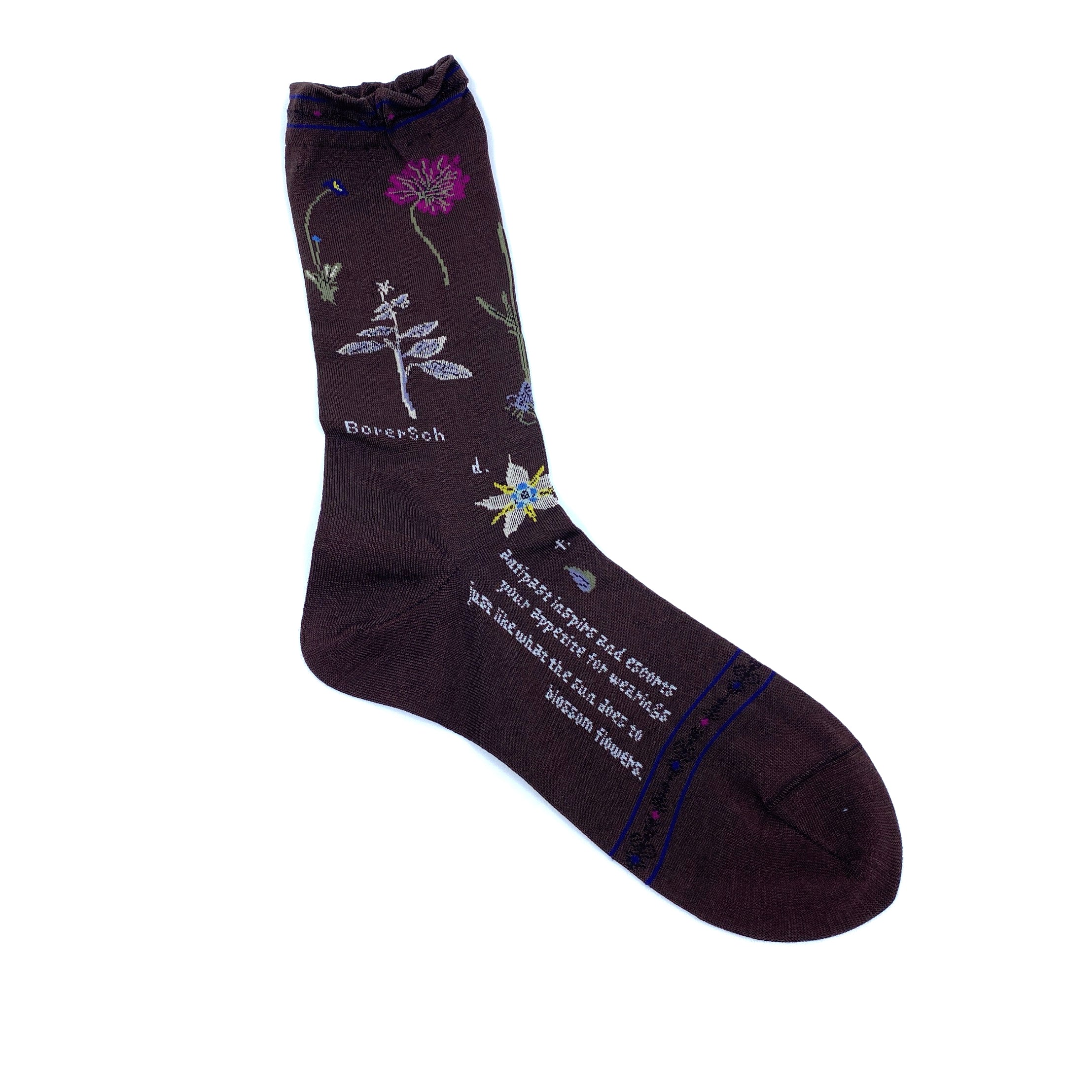 Antipast Socks Botanical XVII Dark Brown