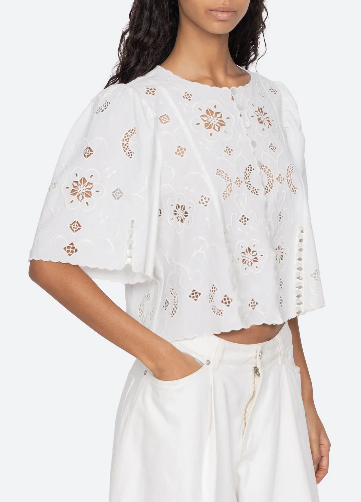 Sea New York Gardener Top White
