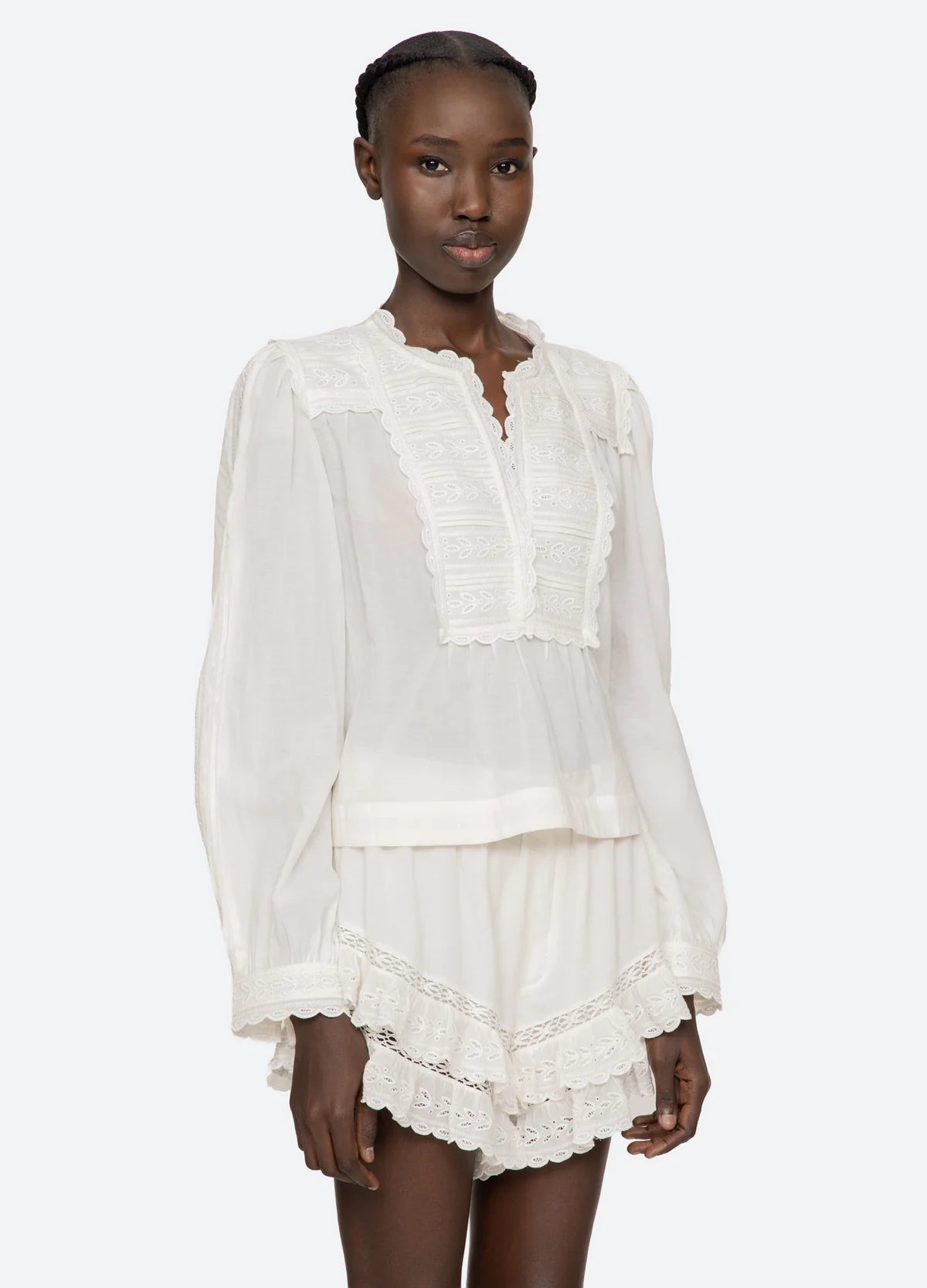 Sea New York Eliza L/LS Top White