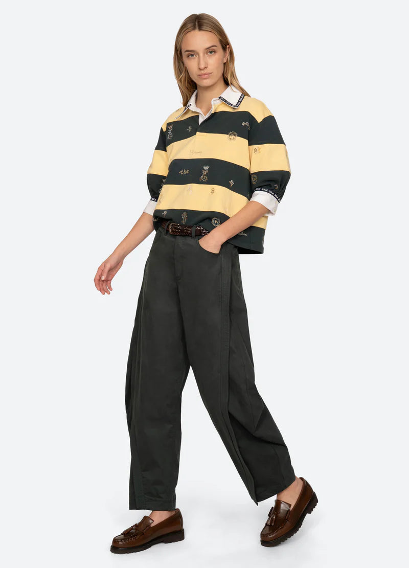 Sea New York Odessa Workwear Barrel Pant Green
