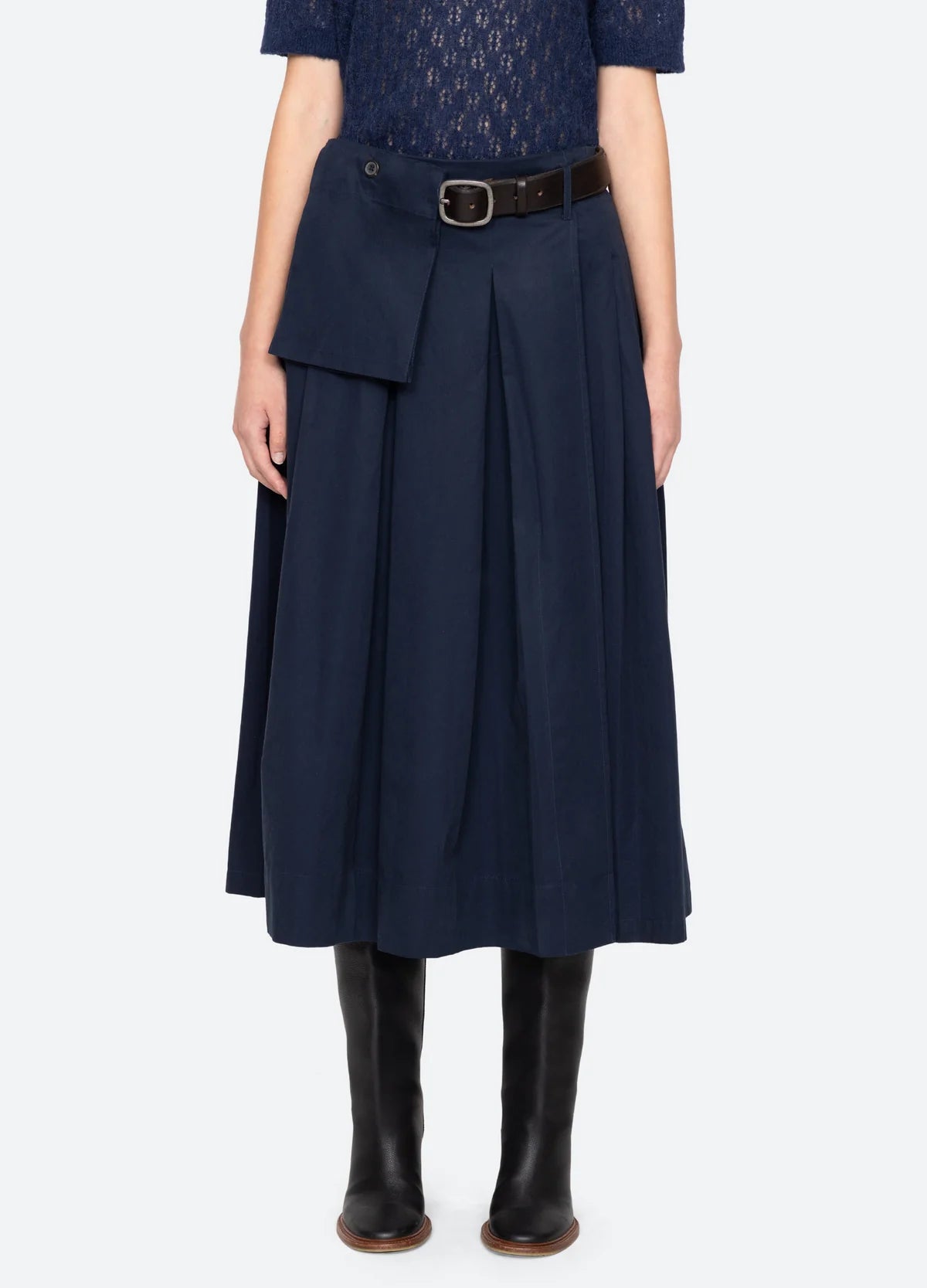 Sea New York Andrea Workwear Skirt Navy