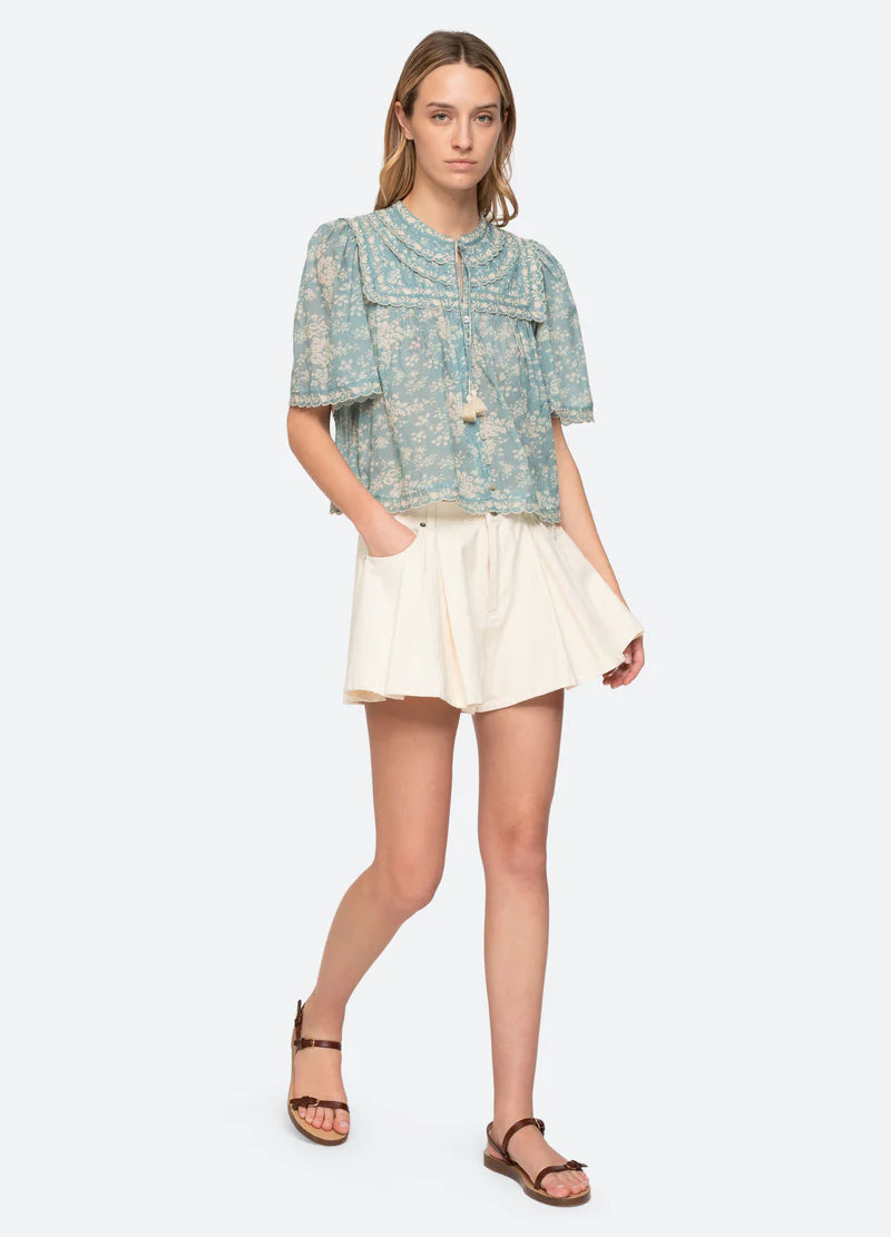 Sea New York Kirsten Print Top Sky