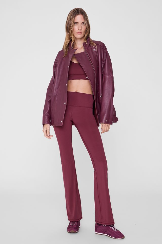 Anine Bing Gabrielle Legging Burgundy