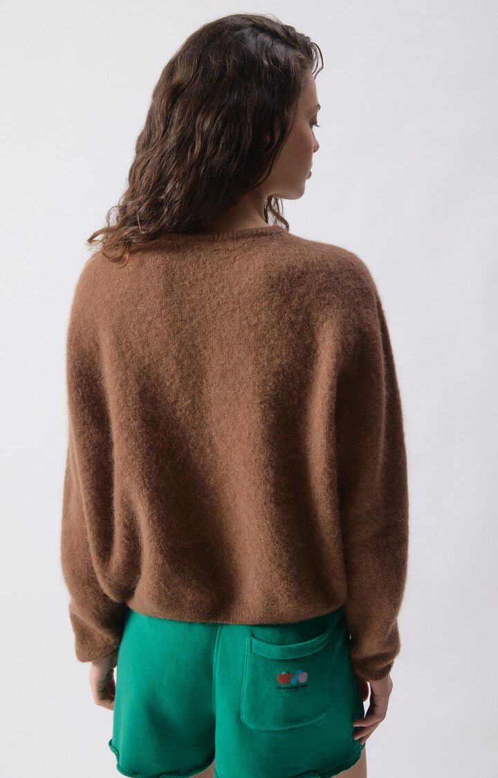 AMERICAN VINTAGE VITOW CARDIGAN CHOCOLATE MELANGE