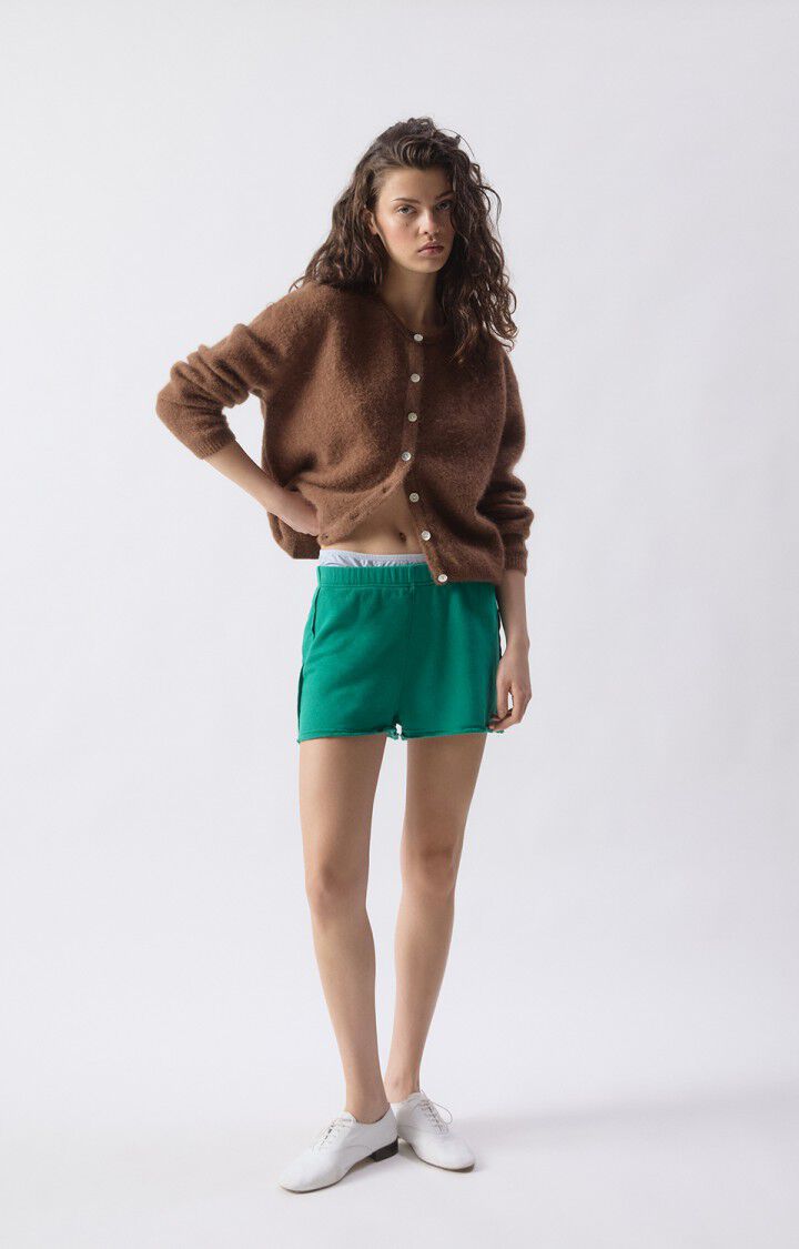 AMERICAN VINTAGE VITOW CARDIGAN CHOCOLATE MELANGE