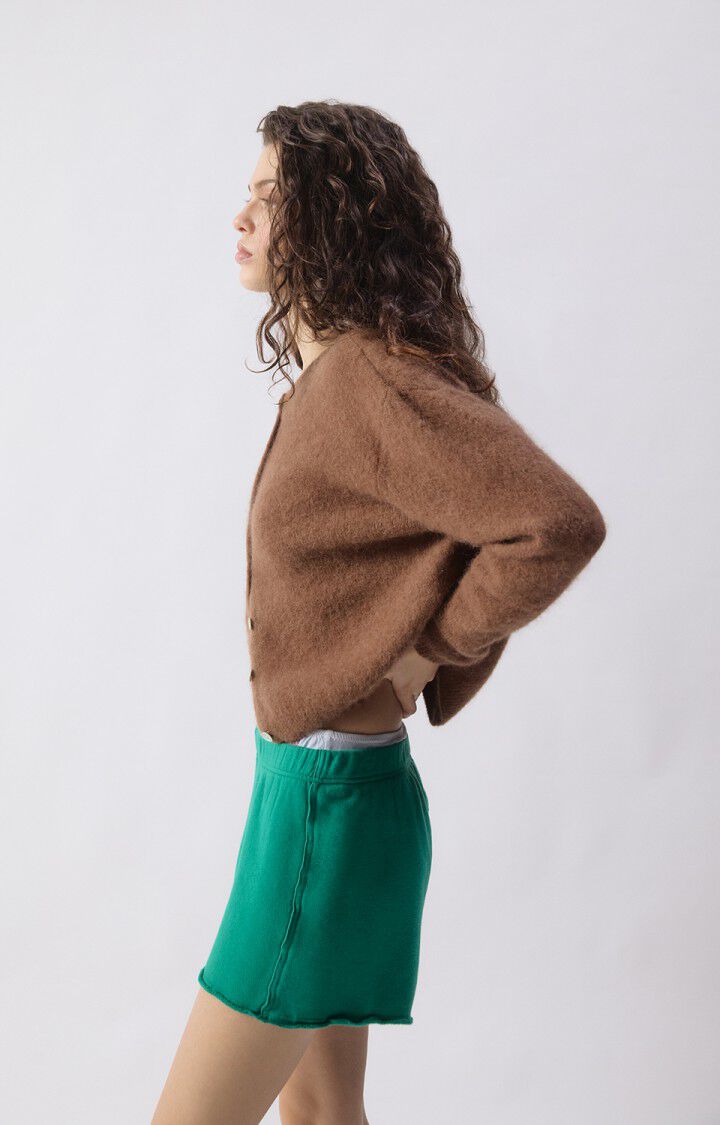 AMERICAN VINTAGE VITOW CARDIGAN CHOCOLATE MELANGE