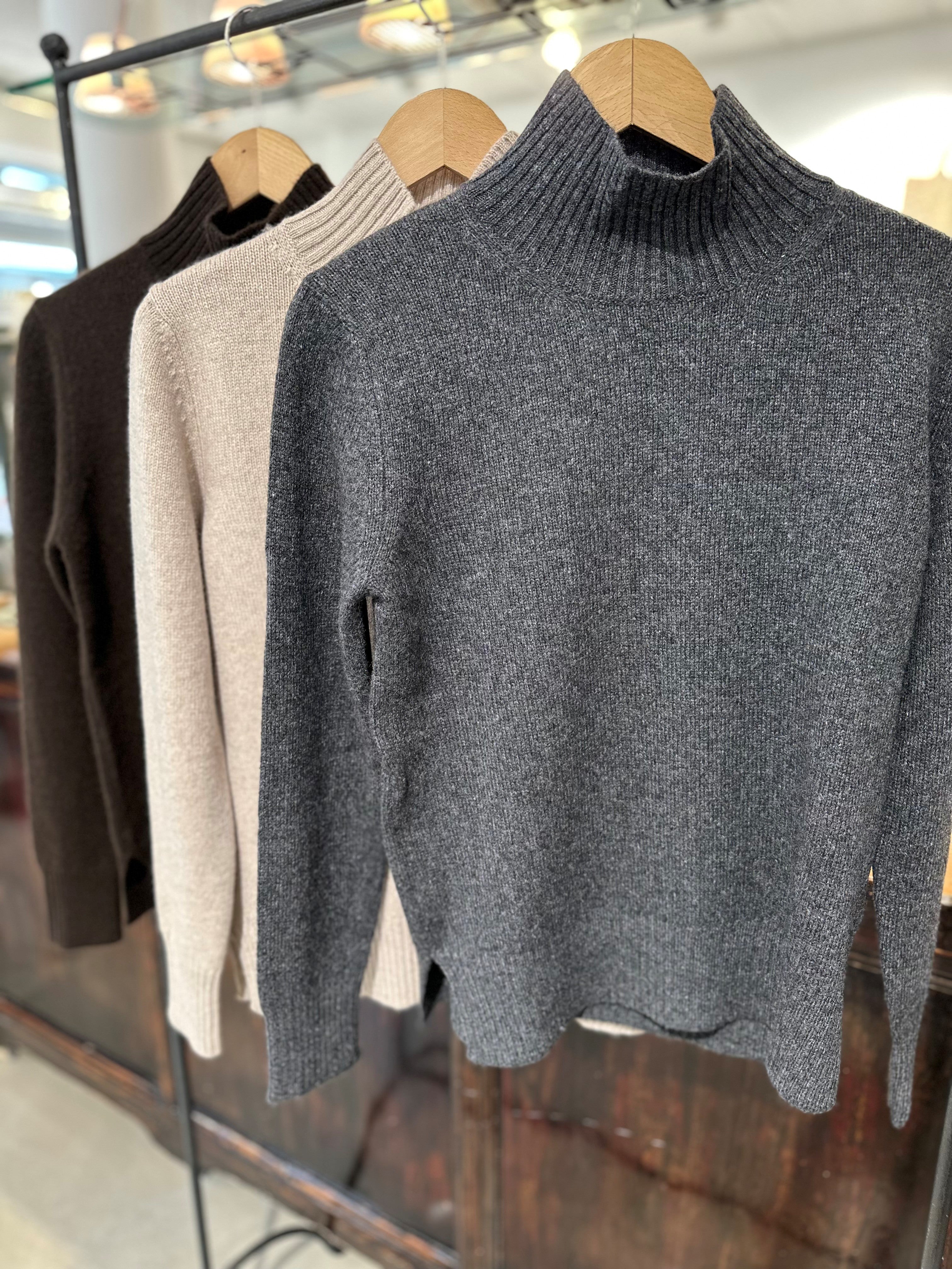 Gran Sasso Cashmere Mock Neck