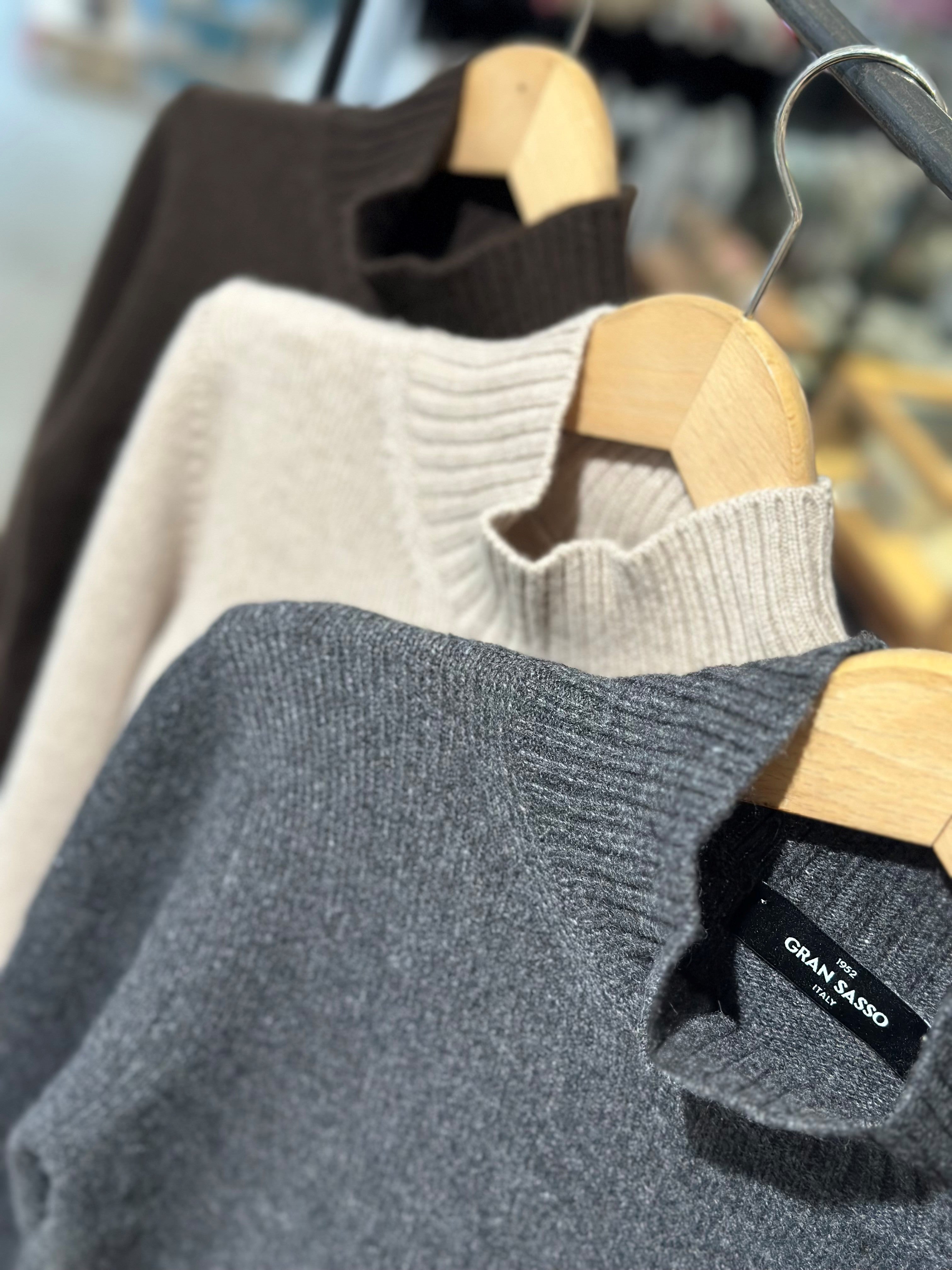 Gran Sasso Cashmere Mock Neck