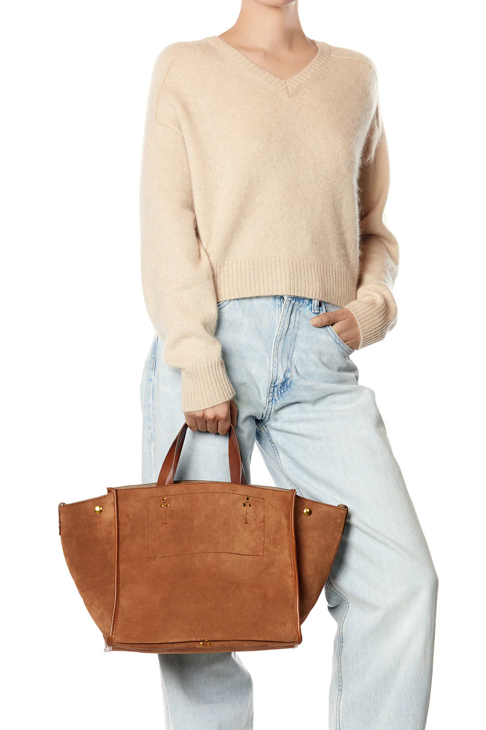 Jerome Dreyfuss Leon M Split Suede Caramel