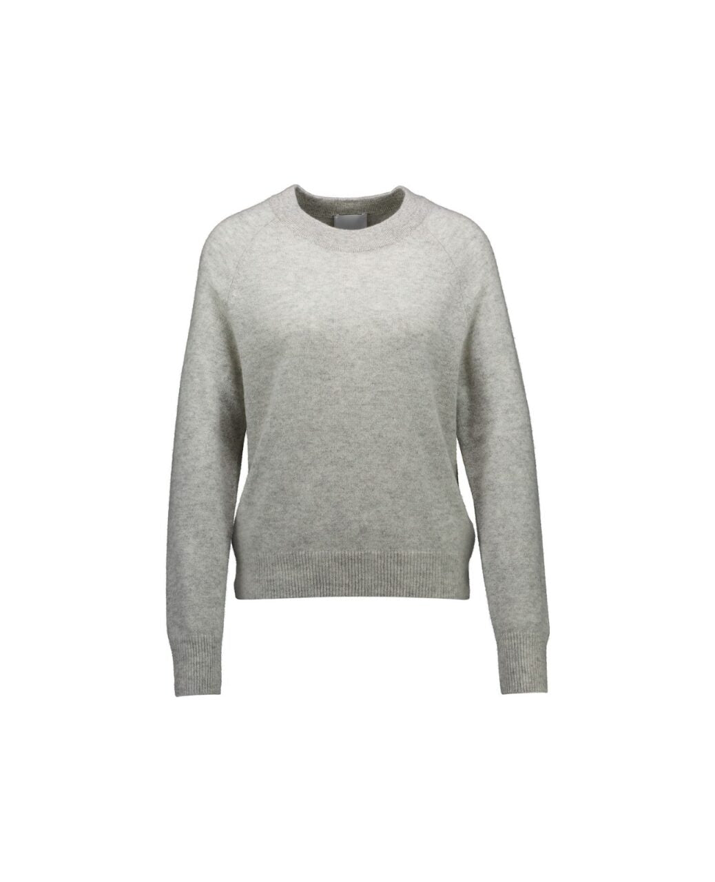 Allude Cashmere Sweater Roundneck Ligt Grey Melange - Den Lille Ida - Allude