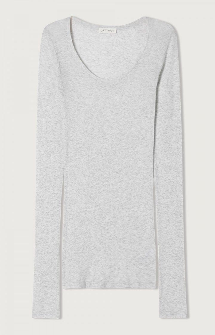 American Vintage WOMEN'S T-SHIRT MASSACHUSETTS HEATHER GREY - Den Lille Ida - American Vintage
