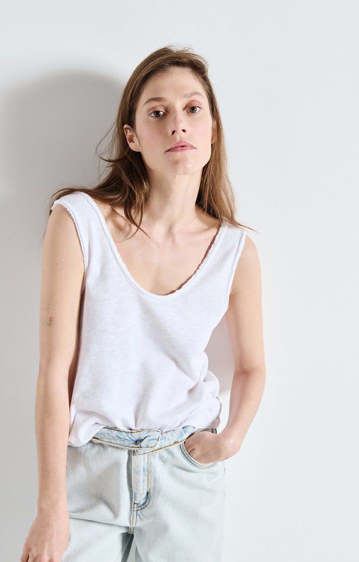 AMERICAN VINTAGE TANK TOP SONOMA WHITE - Den Lille Ida - American Vintage