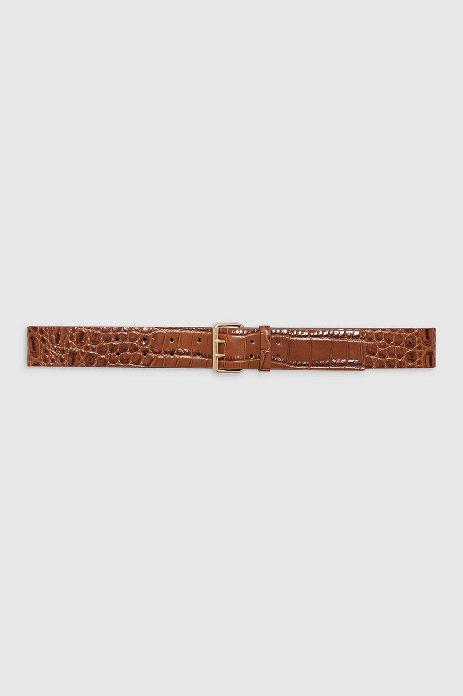 Anine Bing Mila Belt Embossed Brown - Den Lille Ida - Anine Bing