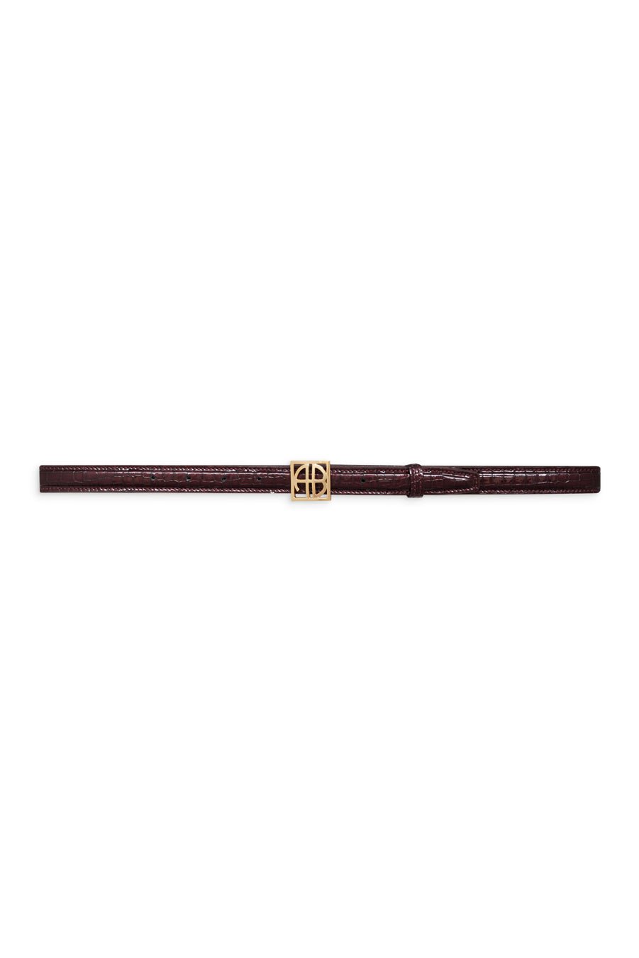 Anine Bing Minogram Belt Burgundy lak - Den Lille Ida - Anine Bing