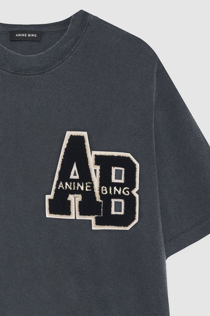 Anine Bing Beth Mini Dress Letterman Washed Black - Den Lille Ida - Anine Bing