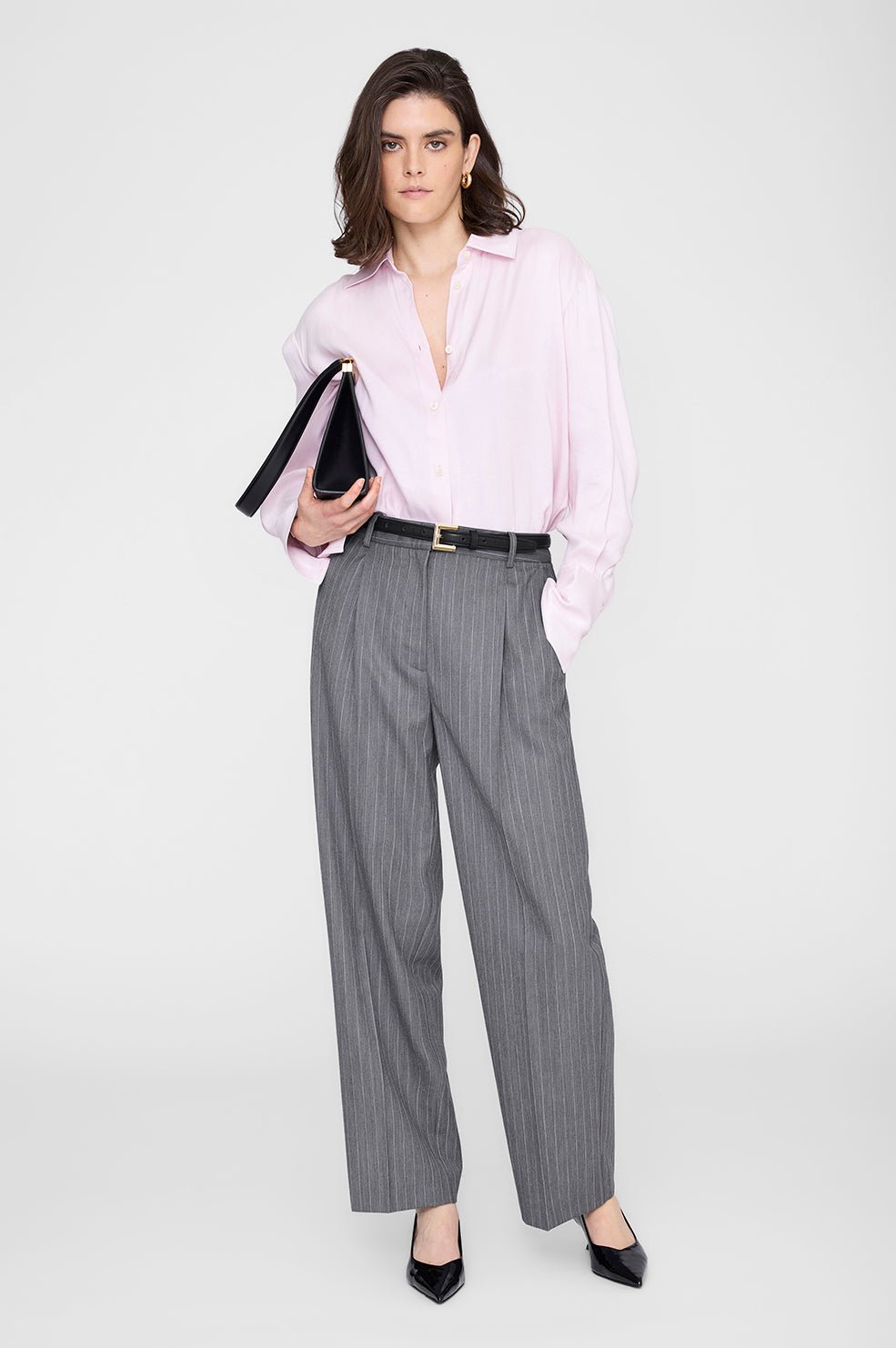 Anine Bing Bridget Shirt Powder Pink - Den Lille Ida - Anine Bing