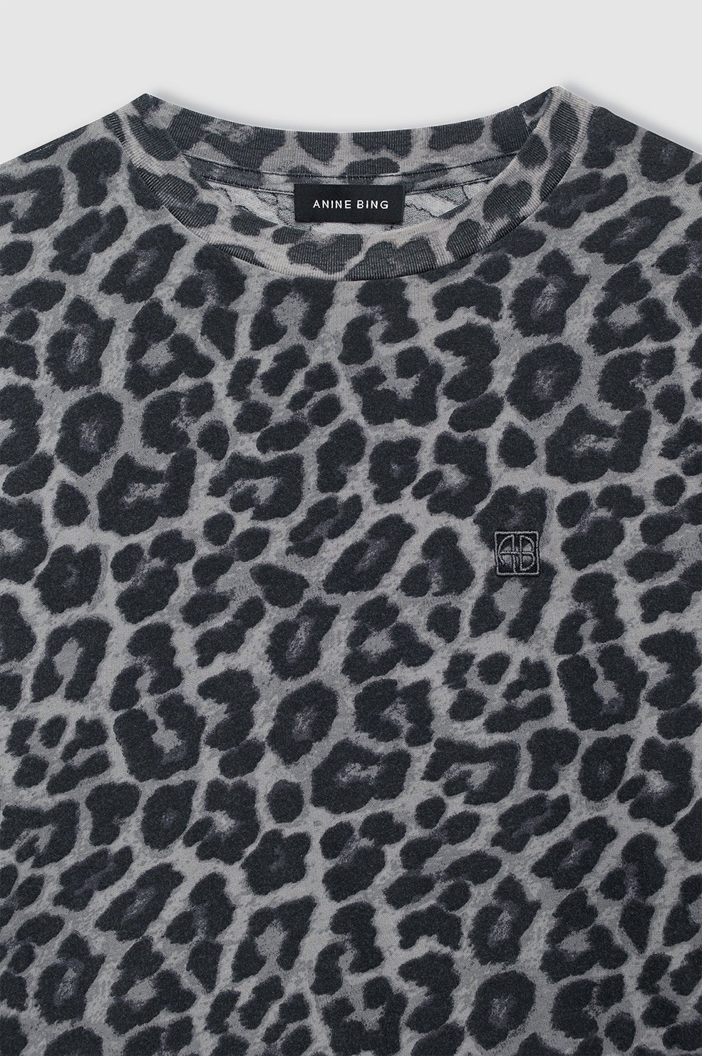 Anine Bing Cohen Tee - Grey Leopard - Den Lille Ida - Anine Bing